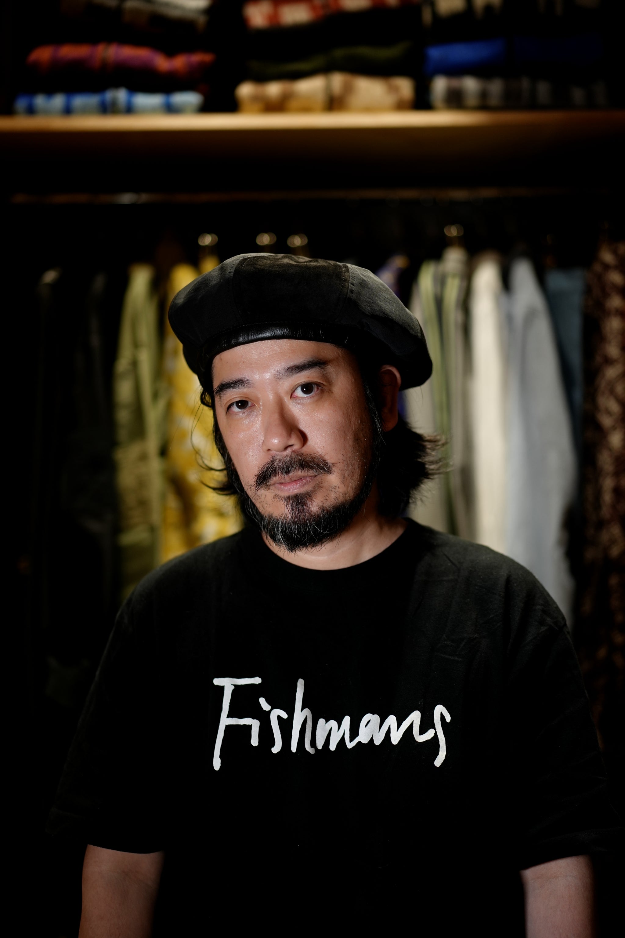 IA-24-103_BLACK | 8Panel Combi Beret – Black | INDIETRO ASSOCIATION