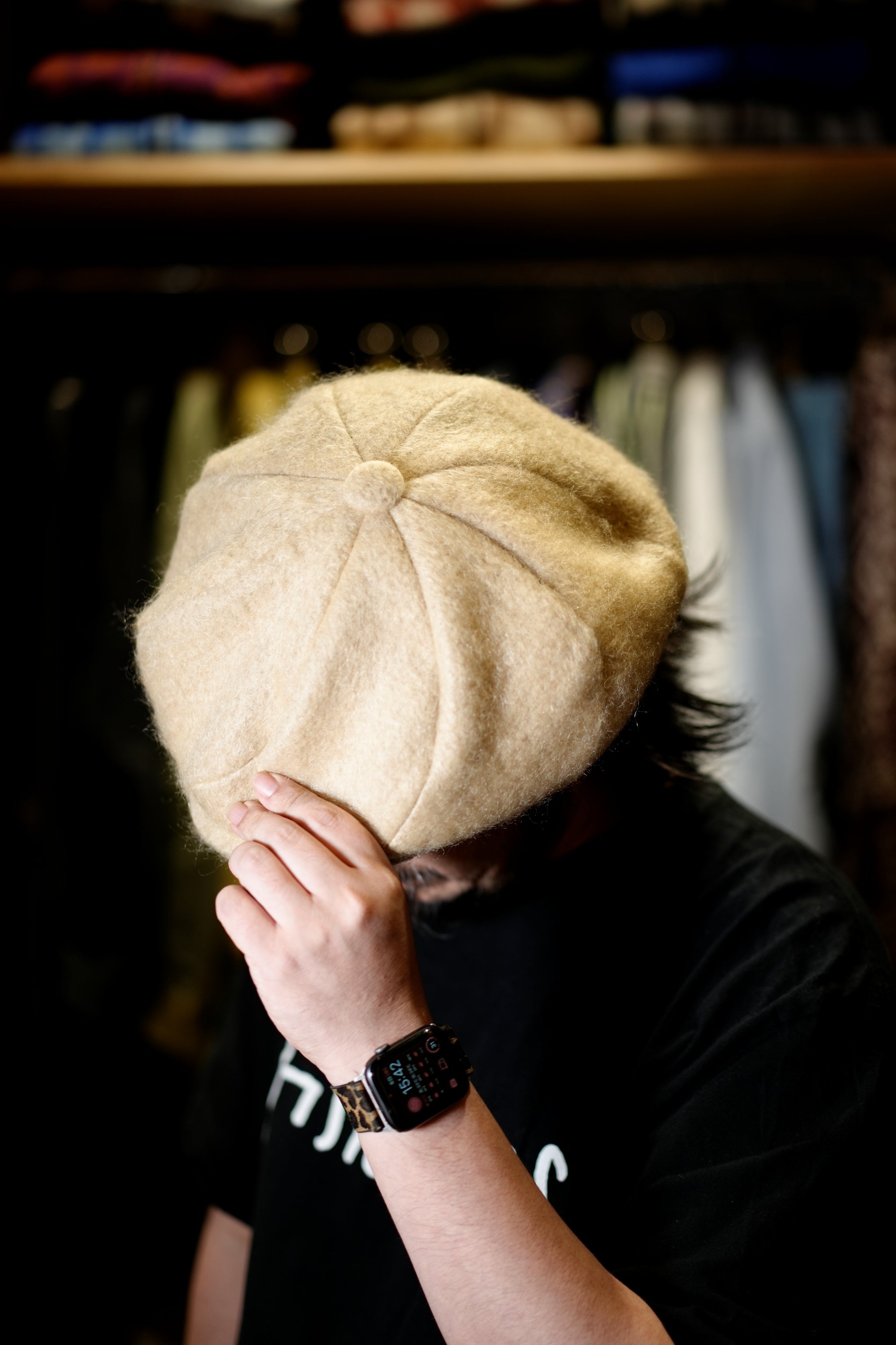 IA-24-111_BIEGE | Twist Casquette | Color:Beige【INDIETRO ASSOCIATION_インディエトロアソシエーション】