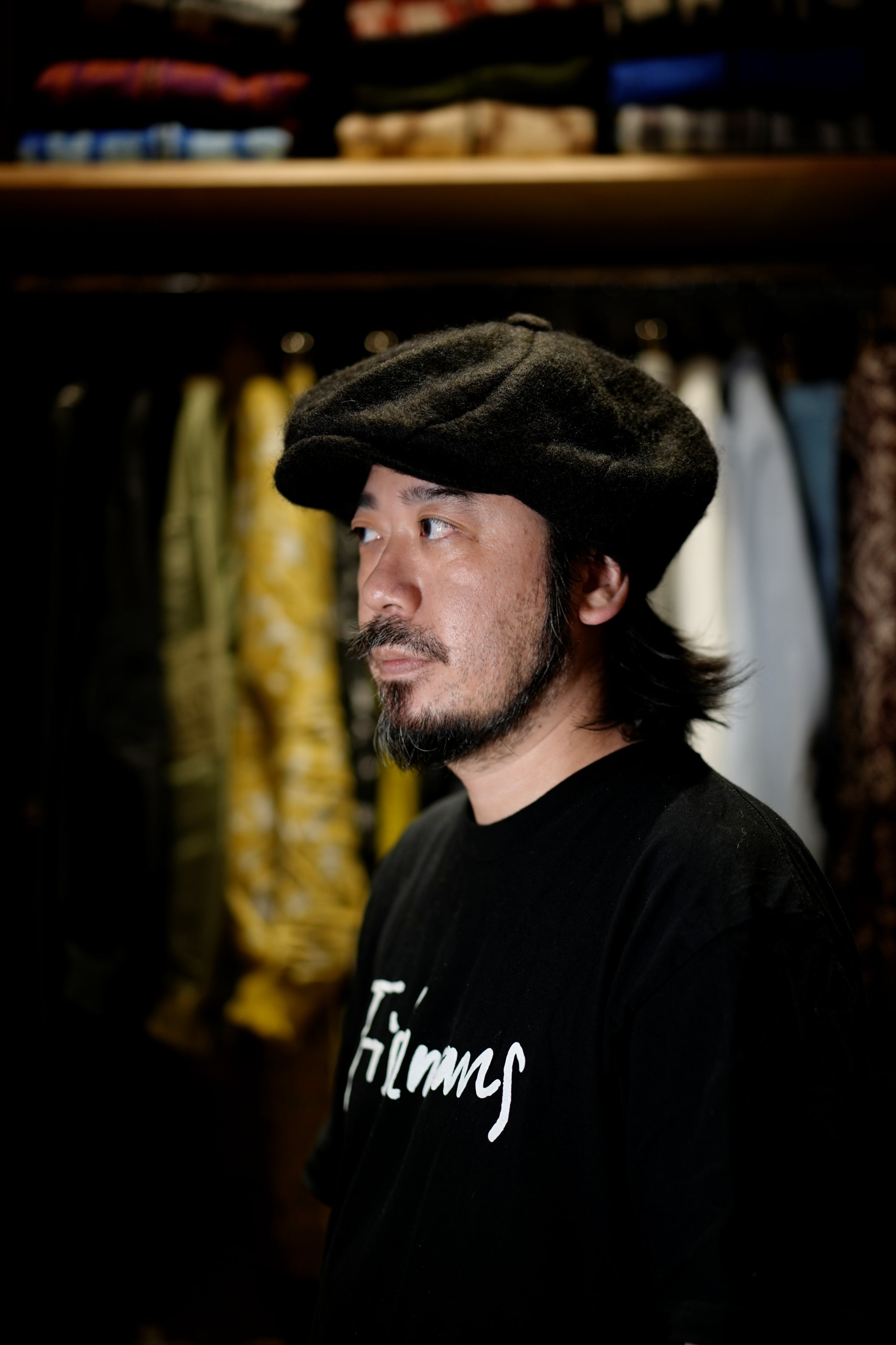 IA-24-111_BLACK | Twist Casquette | Color:Black【INDIETRO ASSOCIATION_インディエトロアソシエーション】