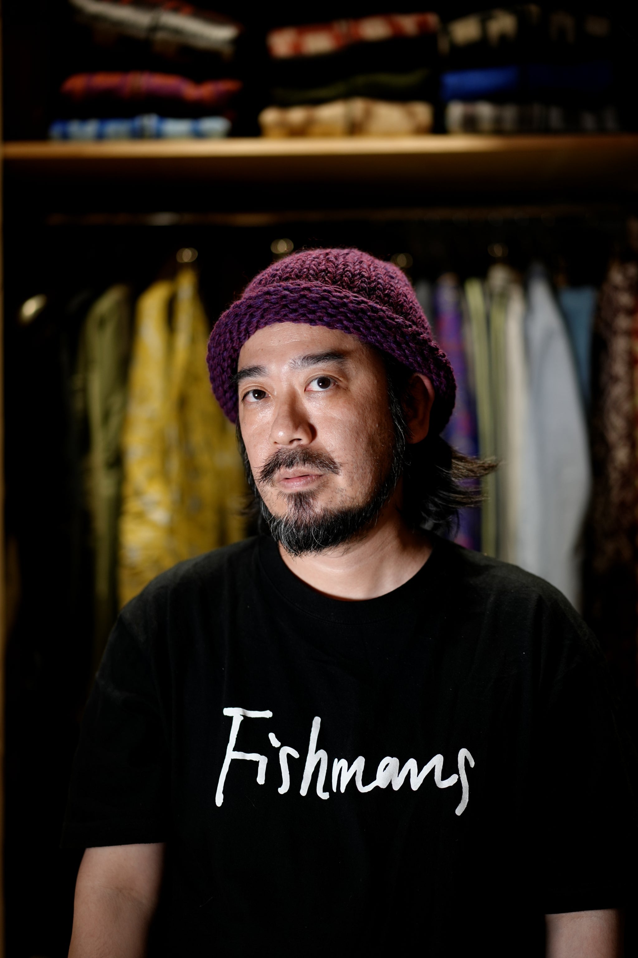 IA-24-106_PURPLE | Roll Knit Cap | Color:Purple【INDIETRO ASSOCIATION_インディエトロアソシエーション】【archive】