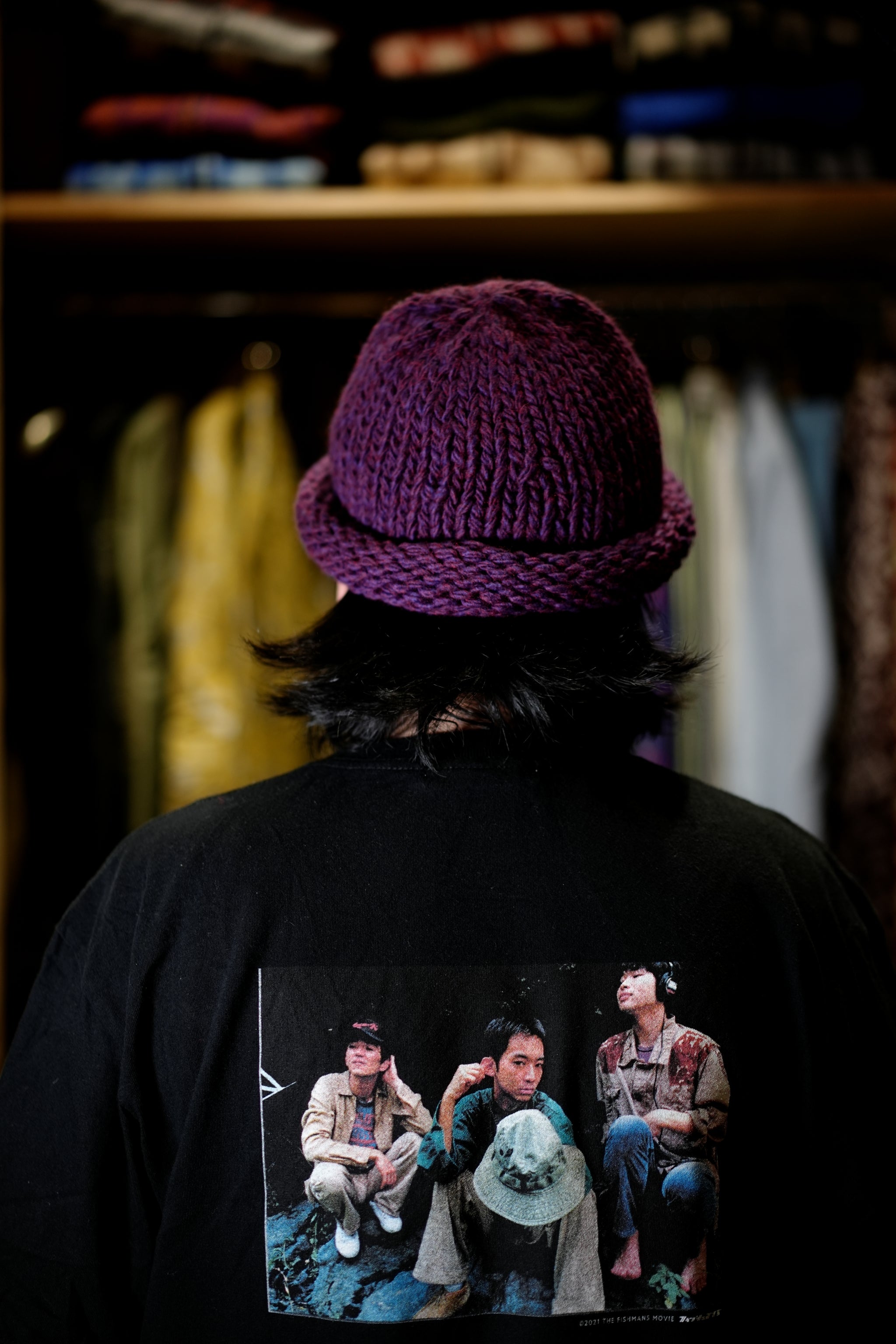 IA-24-106_PURPLE | Roll Knit Cap | Color:Purple【INDIETRO ASSOCIATION_インディエトロアソシエーション】【archive】