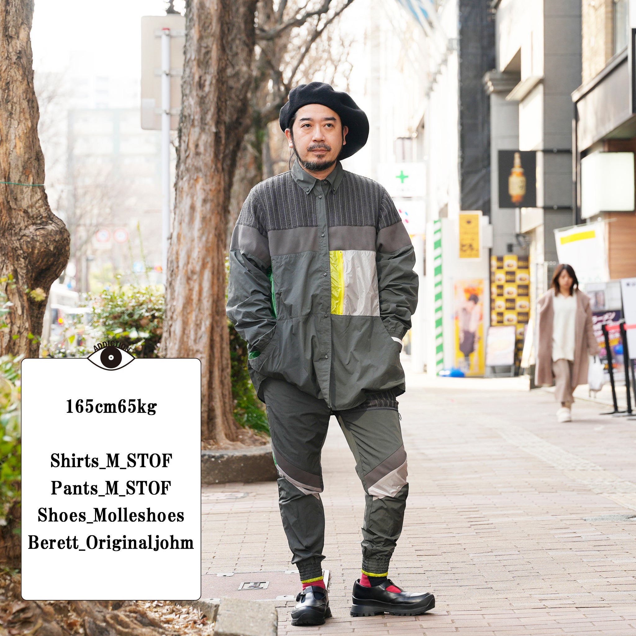 SF25SS-03_Charcoal | Mash Shirt Jacket | Color:Charcoal【STOF_ストフ】【archive】