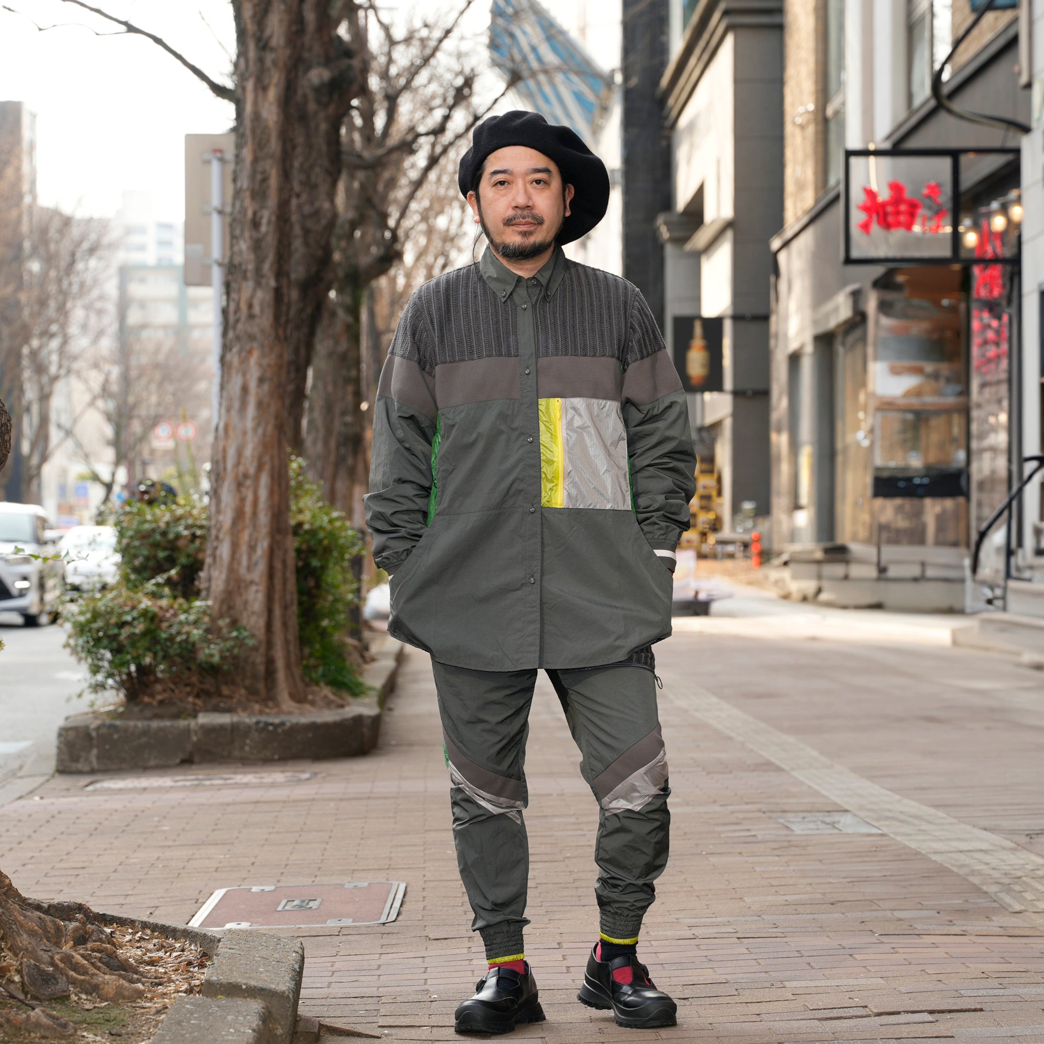 SF25SS-04_Charcoal | Mash Track Pants | Color:Charcoal【STOF_ストフ】【archive】