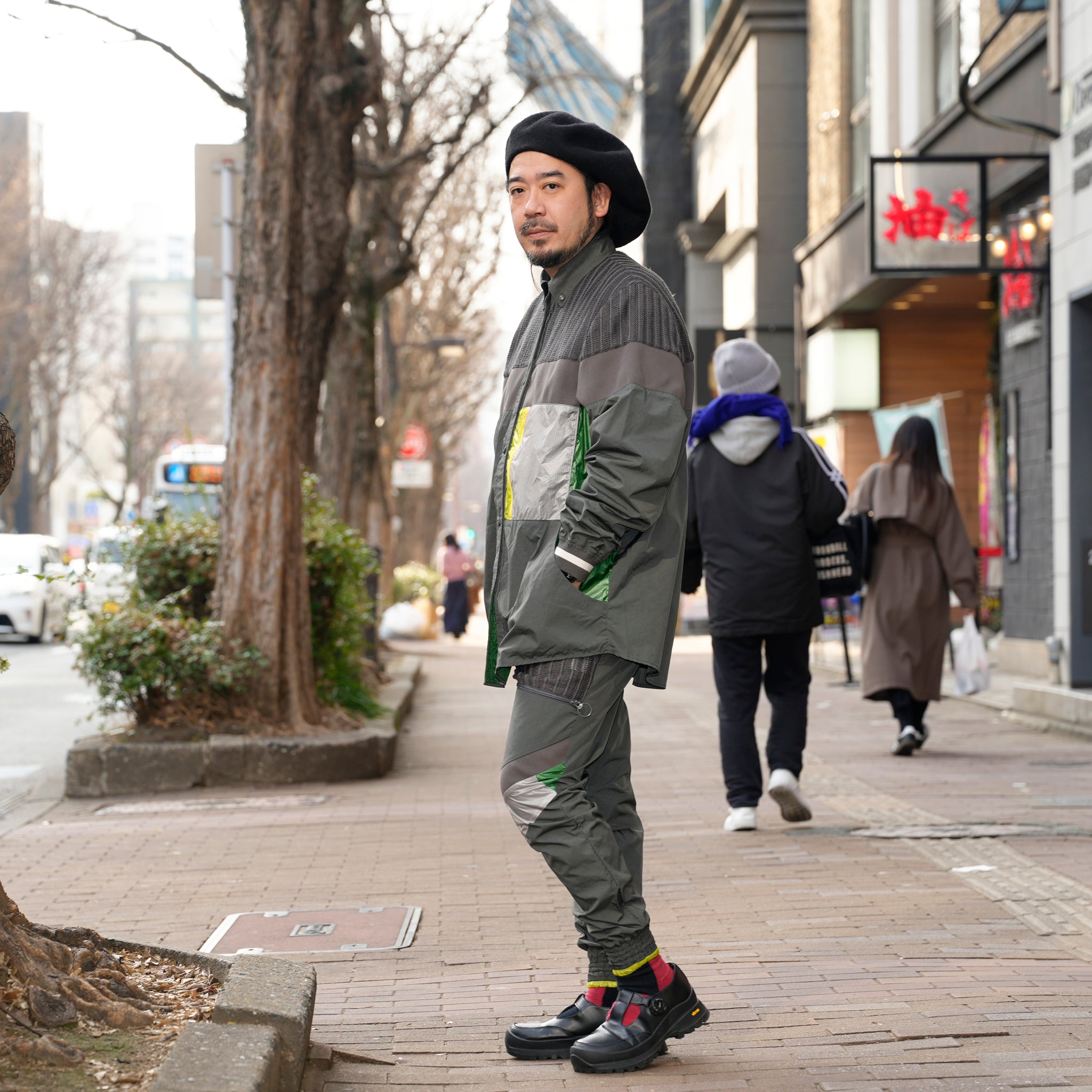 SF25SS-03_Charcoal | Mash Shirt Jacket | Color:Charcoal【STOF_ストフ】【archive】