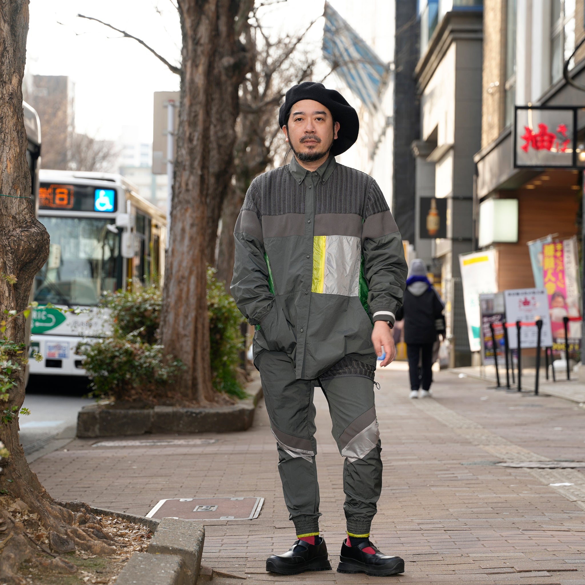 SF25SS-04_Charcoal | Mash Track Pants | Color:Charcoal【STOF_ストフ】【archive】