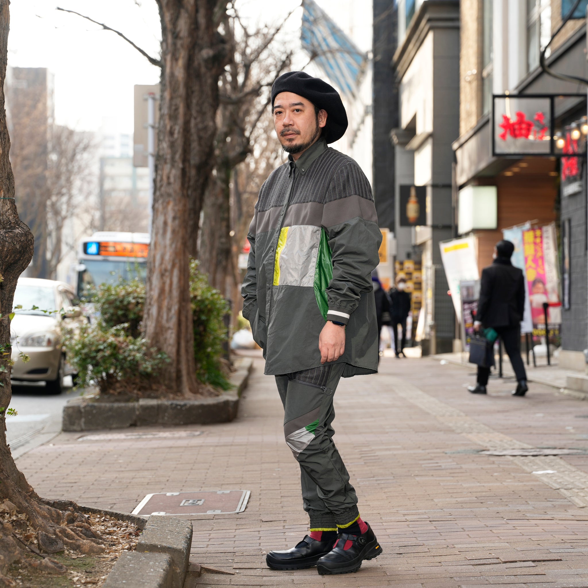 SF25SS-03_Charcoal | Mash Shirt Jacket | Color:Charcoal【STOF_ストフ】【archive】