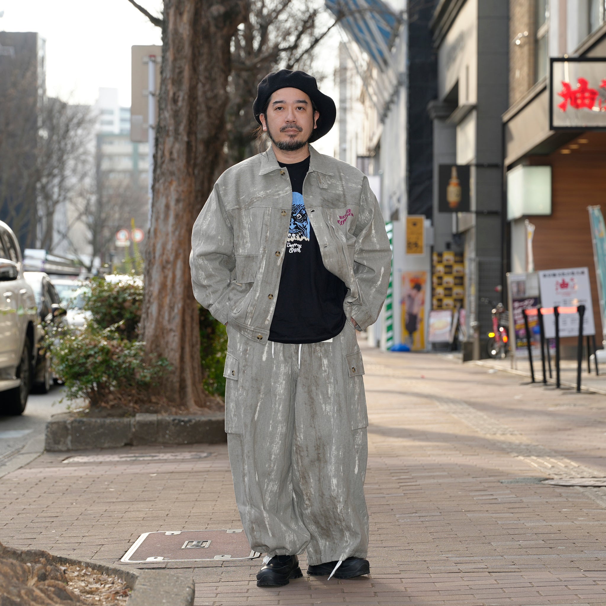 efmm-02_Gray Mix | Twill Hunting Jacket | Color:Gray Mix【EFFECTEN_エフェクテン】