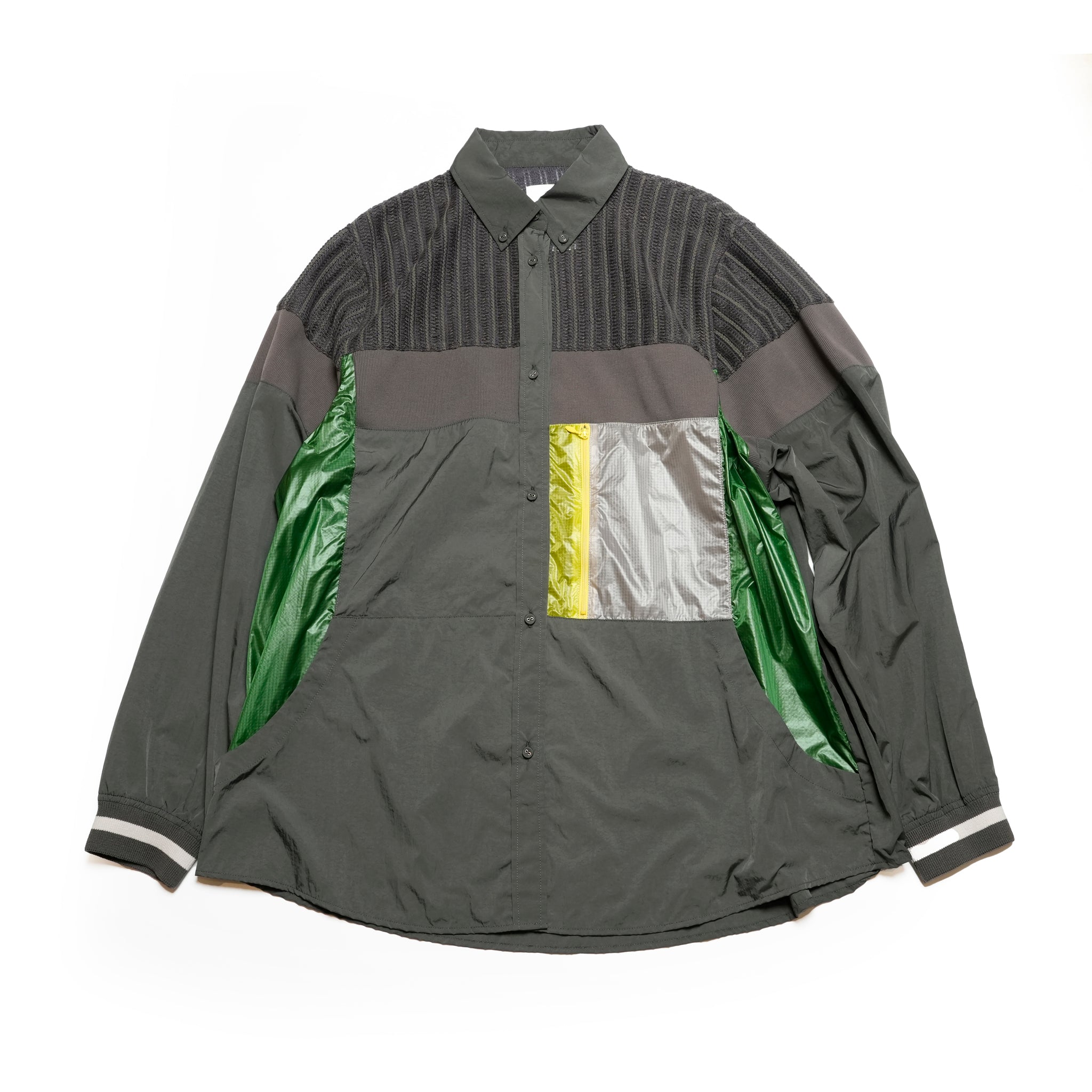 SF25SS-03_Charcoal | Mash Shirt Jacket | Color:Charcoal【STOF_ストフ】【archive】