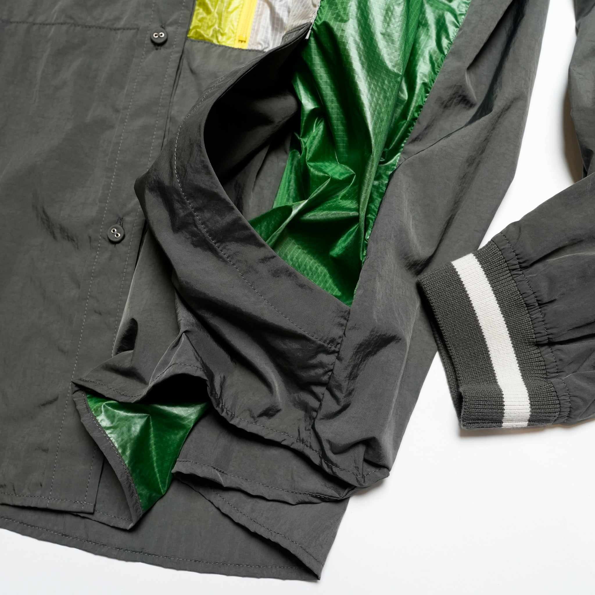 SF25SS-03_Charcoal | Mash Shirt Jacket | Color:Charcoal【STOF_ストフ】【archive】