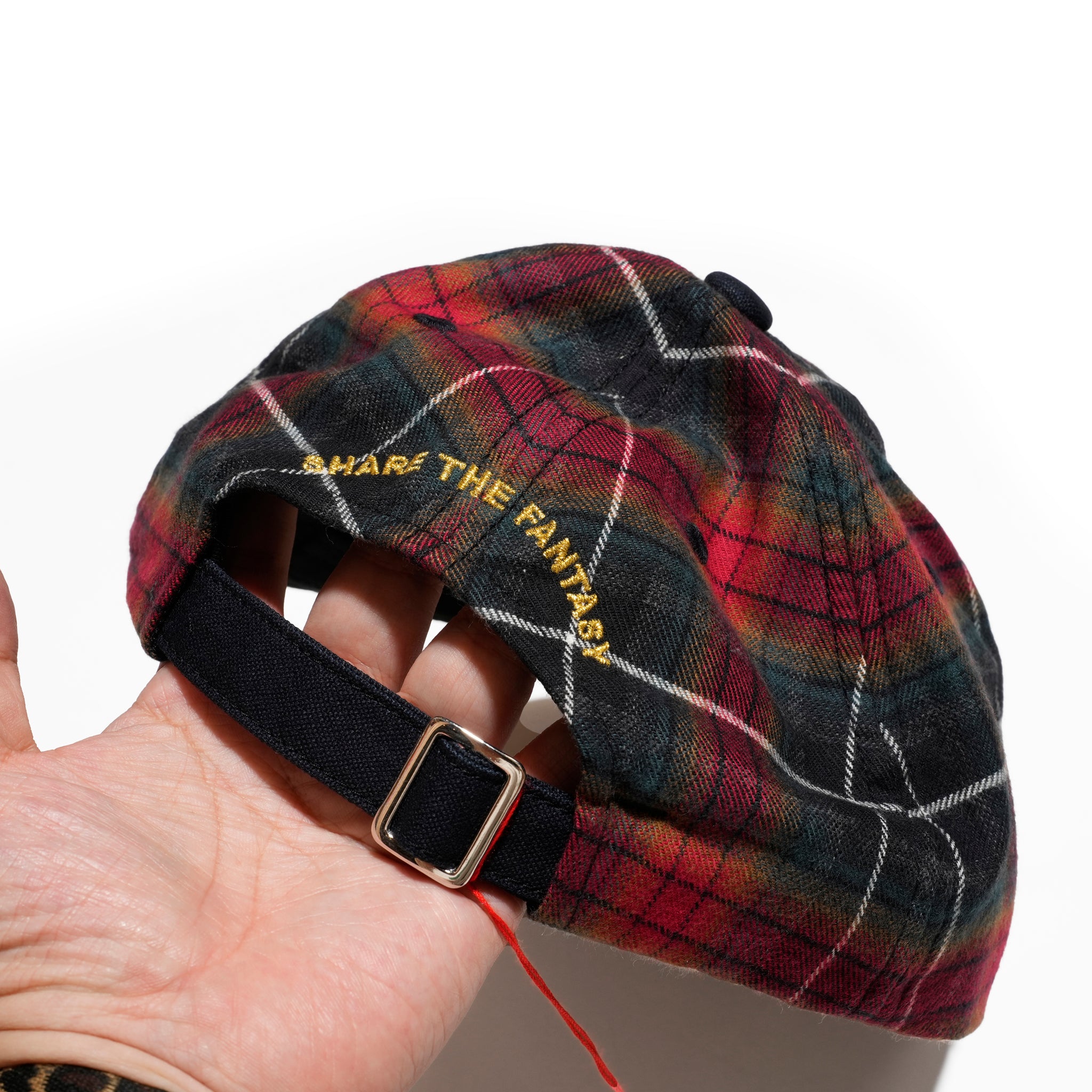 6 panel long brim cap – Red(C) | stf-001-red(c)_red(c) | SHARE THE FANTASY