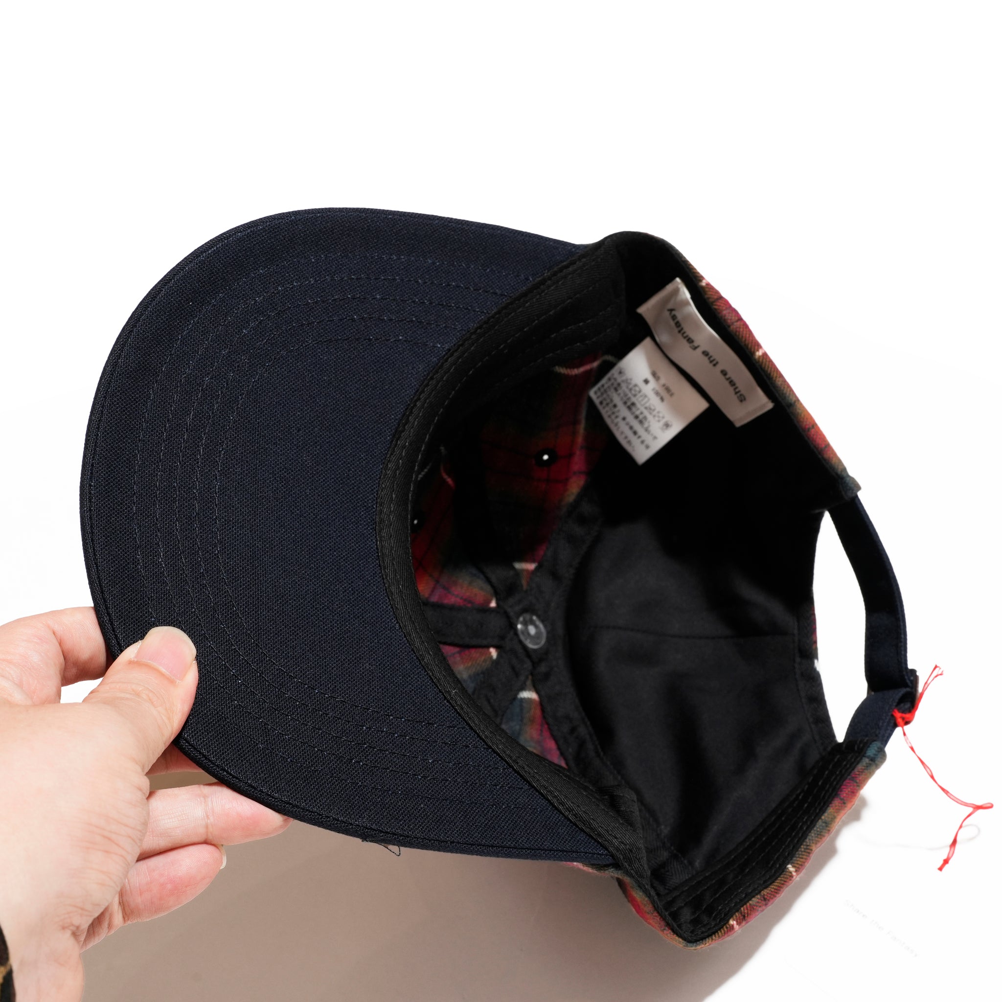 6 panel long brim cap – Red(C) | stf-001-red(c)_red(c) | SHARE THE FANTASY
