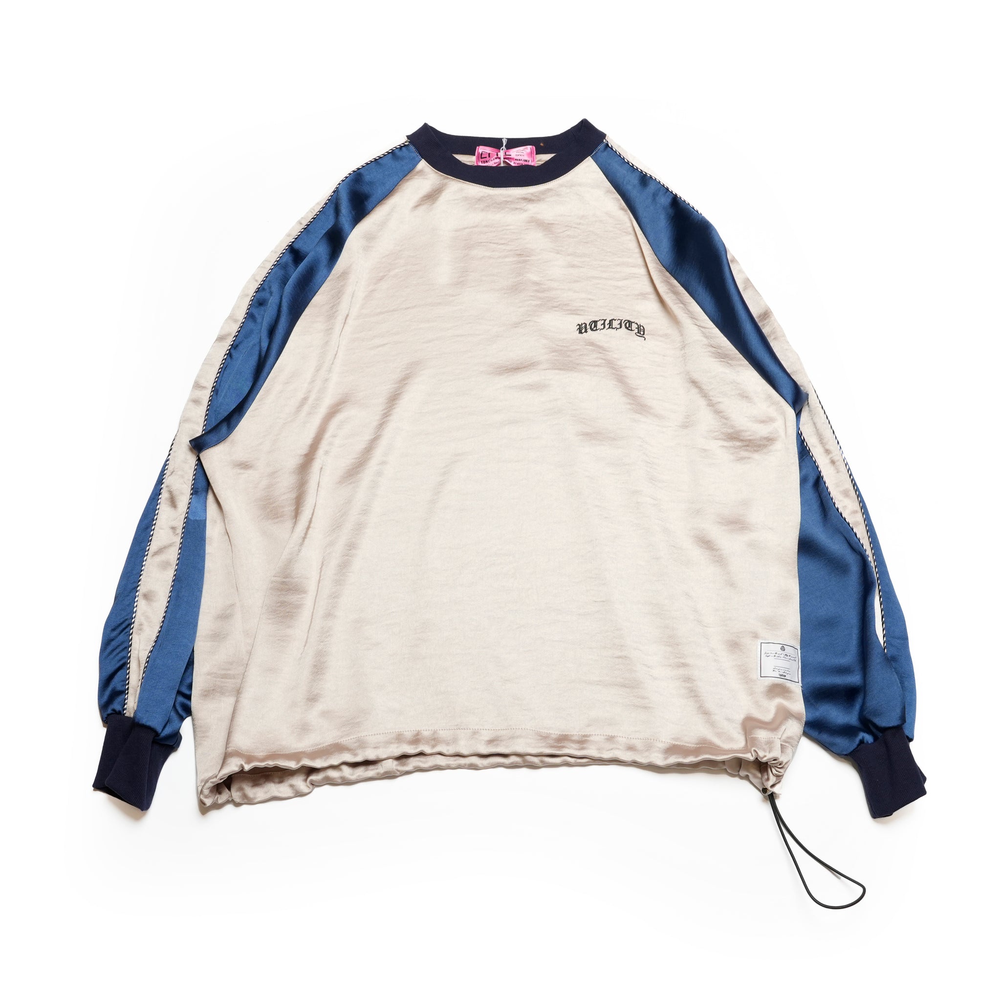 efmm-26_Champagnegold × Navy | Souvenir Pullover | Color:Champagnegold × Navy【EFFECTEN_エフェクテン】【archive】