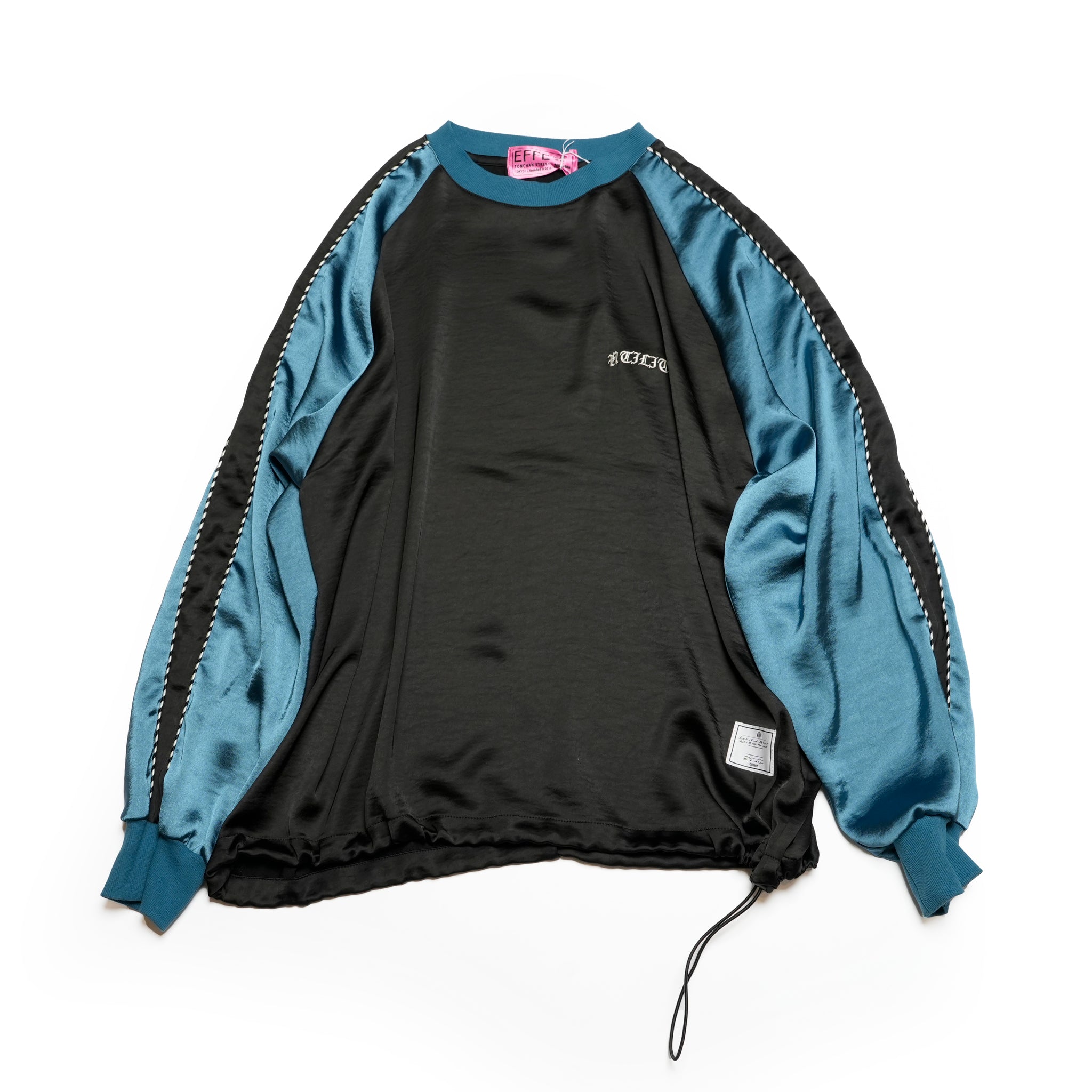 efmm-26_Black × Bluegreen | Souvenir Pullover | Color:Black × Bluegreen【EFFECTEN_エフェクテン】【archive】