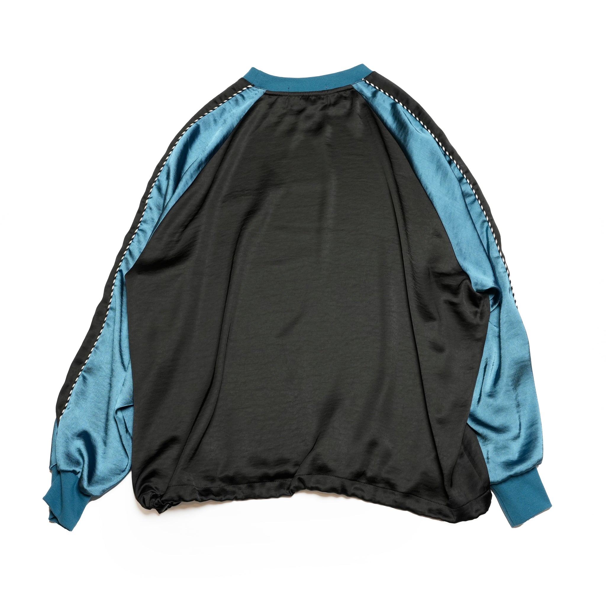 efmm-26_Black × Bluegreen | Souvenir Pullover | Color:Black × Bluegreen【EFFECTEN_エフェクテン】【archive】