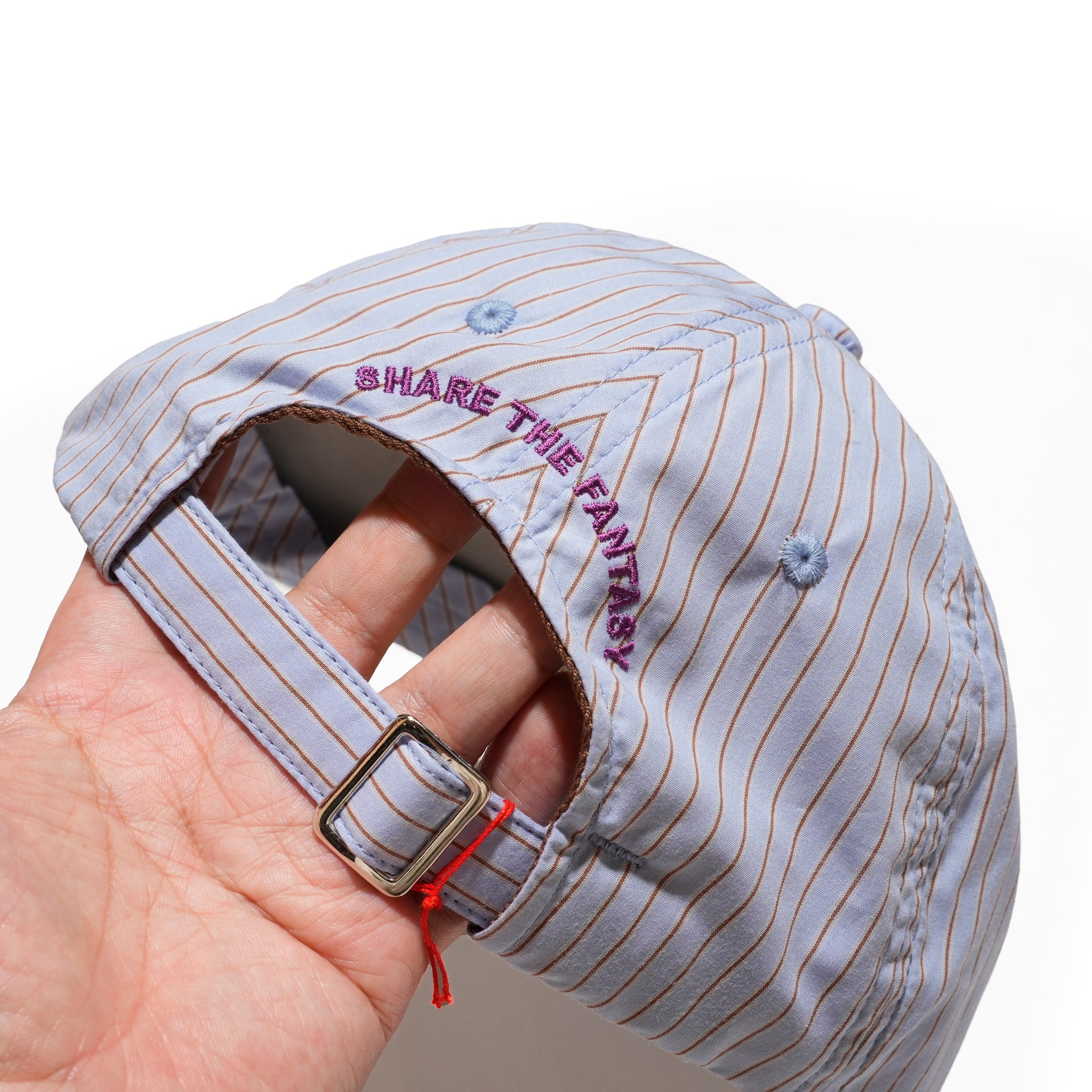 6 panel long brim cap | Color_Sax×Brown(S) | No_stf-001-sax×brown(s)【SHARE THE FANTASY_シェアザファンタジー】