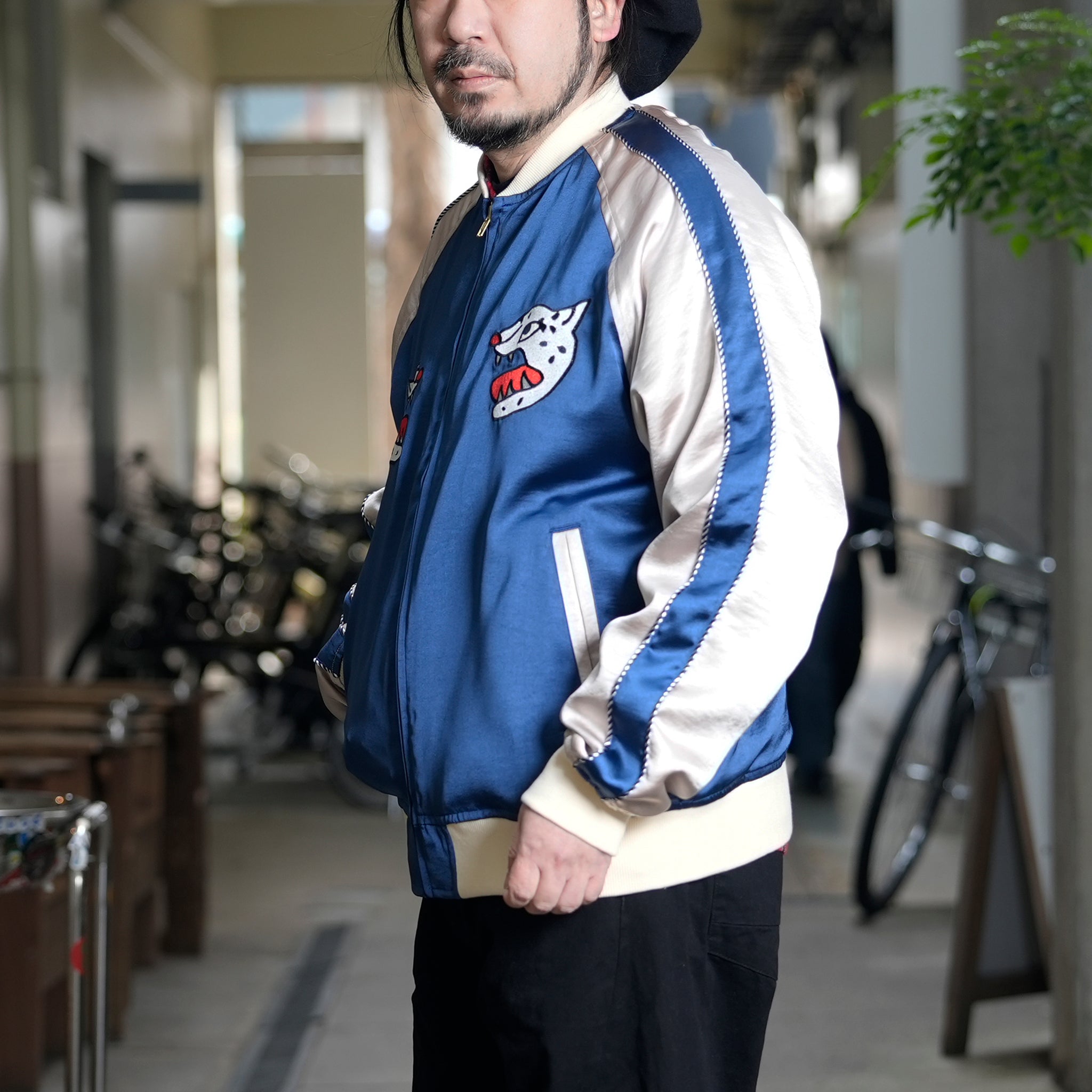 efmm-13_Navy | Dig Effecten Souvenir Jacket | Color:Navy【EFFECTEN_エフェクテン】【archive】