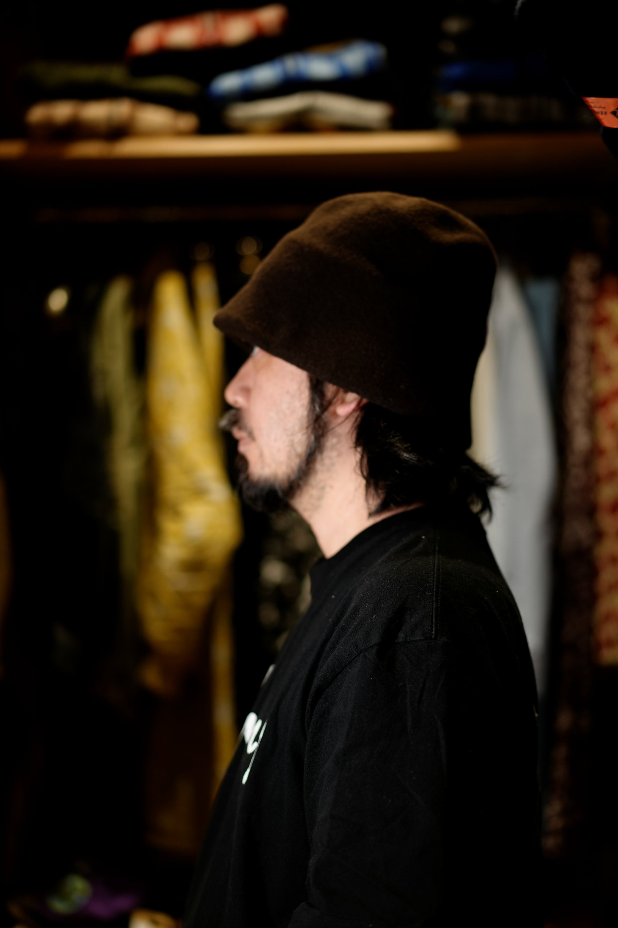 KO-008 | Clochard Hat | Color:Black/Espresso/Pebble【KOPKA_コプカ】【ネコポス選択可能】