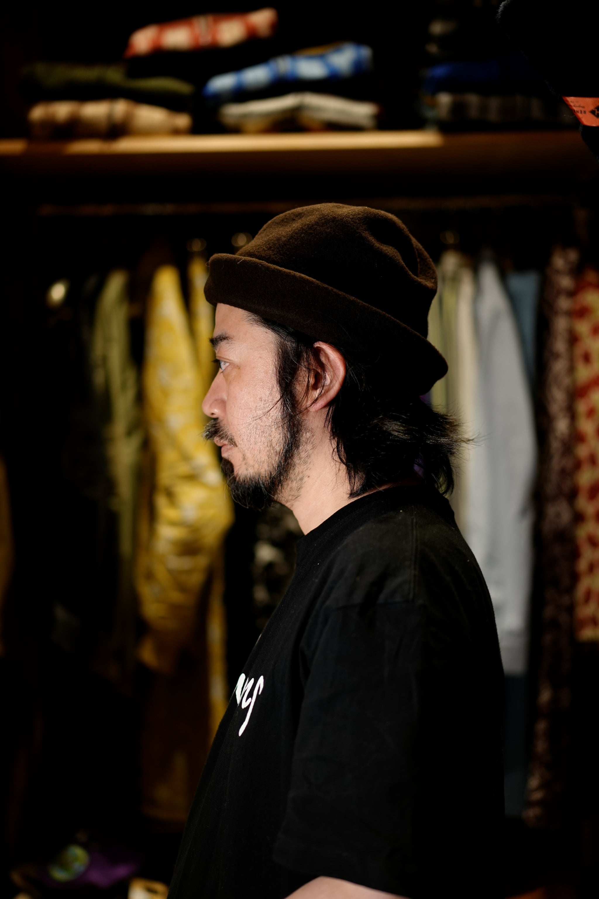 KO-008 | Clochard Hat | Color:Black/Espresso/Pebble【KOPKA_コプカ】【ネコポス選択可能】