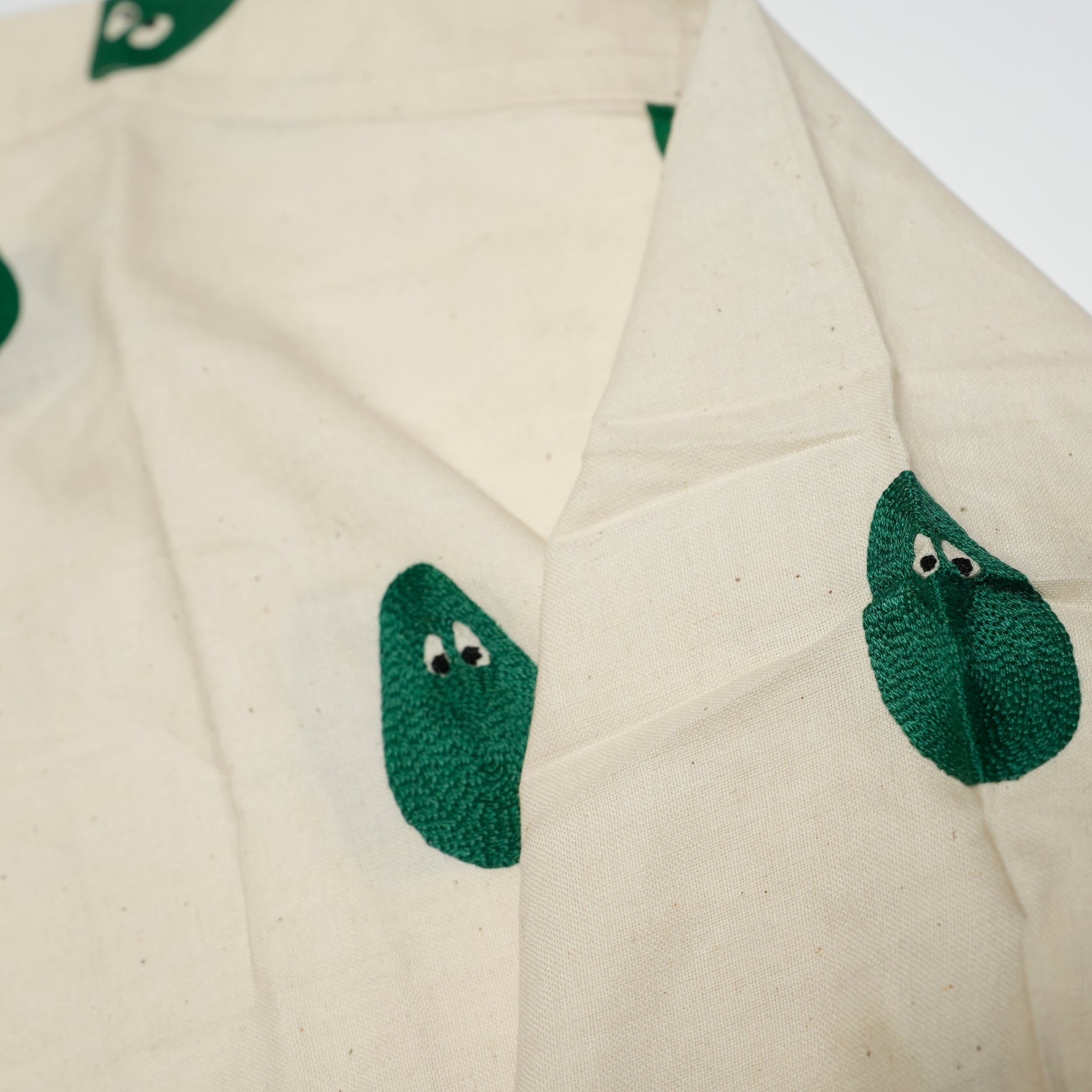 Moniker-2_Avocado | Khadi Hand Spun Yarn Handwoven Undyed Milano Shirt | Color:Avocado【MONITALY_モニタリー】【KARDO_カルド】