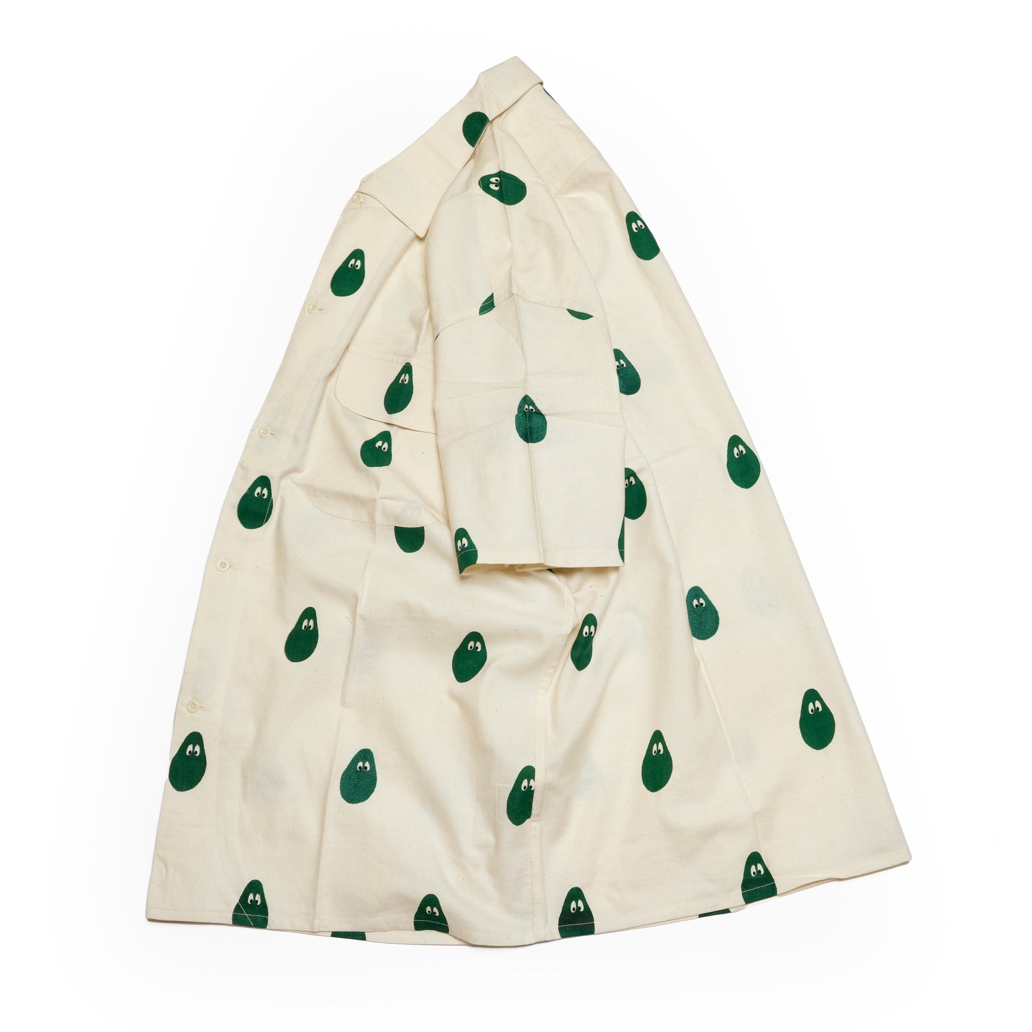 KARDO × MONITALY 50’s Milano Shirt | アボカド刺繍入り開襟シャツ | コットン素材・ハンドクラフト仕様