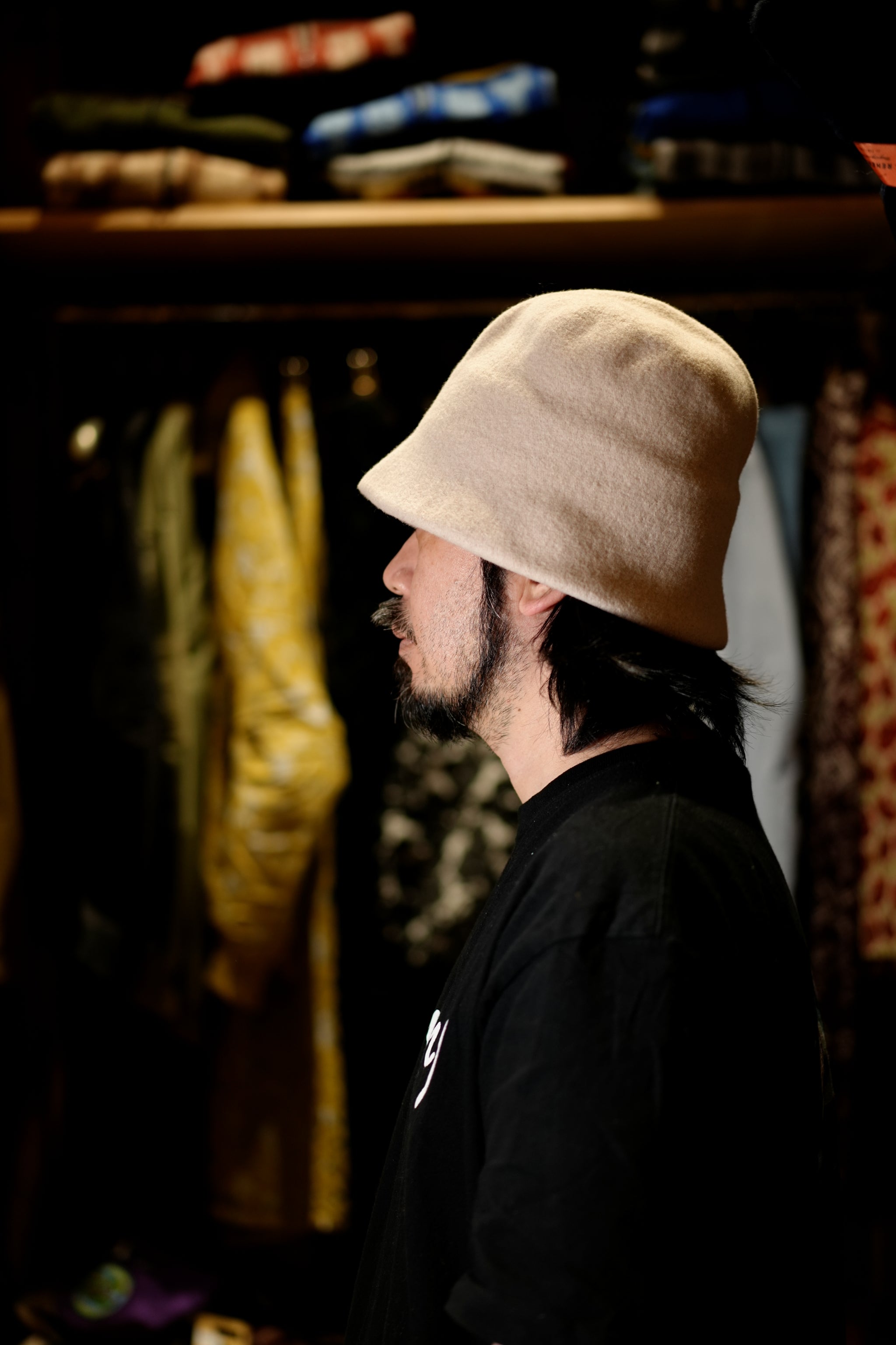 KO-008 | Clochard Hat | Color:Black/Espresso/Pebble【KOPKA_コプカ】【ネコポス選択可能】