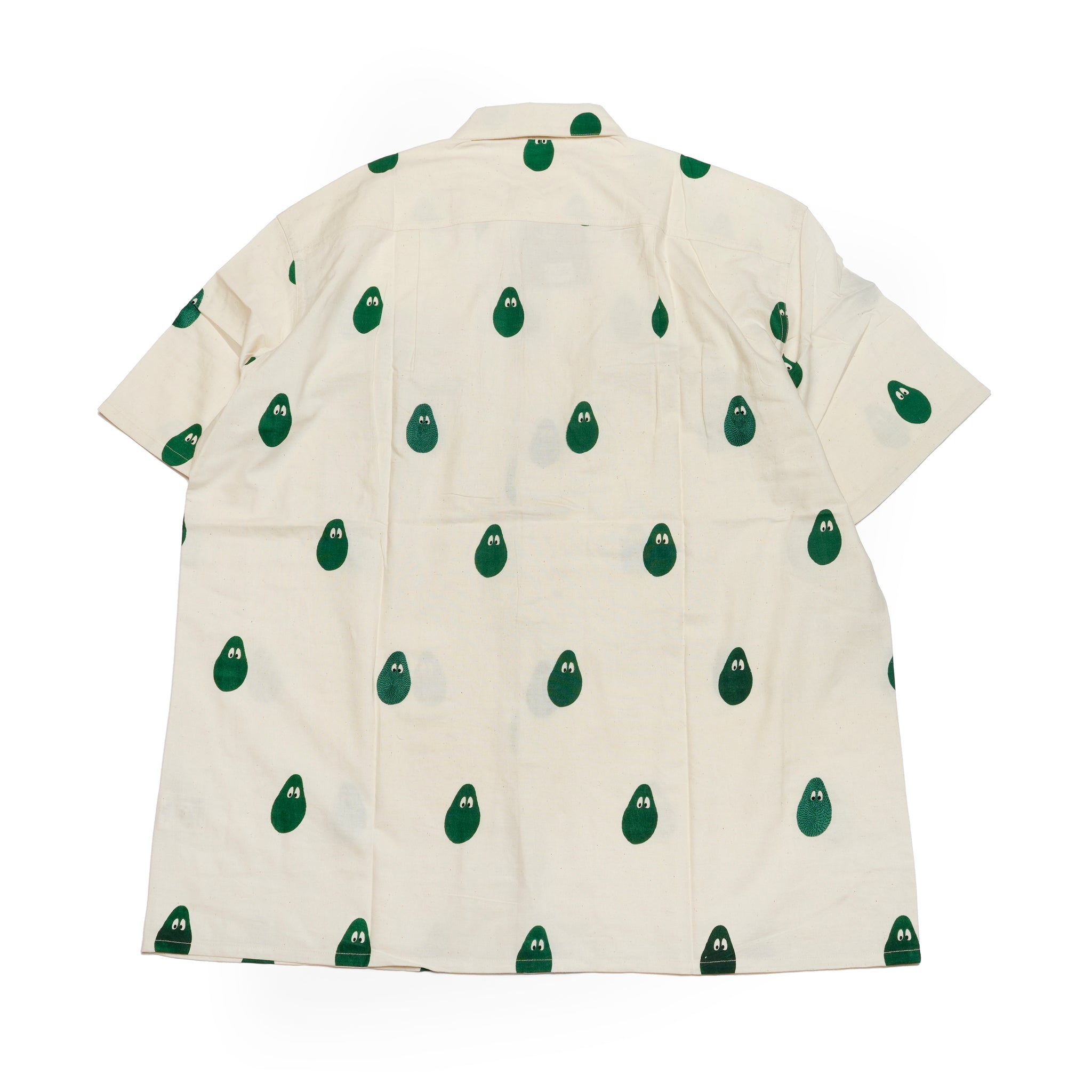 Moniker-2_Avocado | Khadi Hand Spun Yarn Handwoven Undyed Milano Shirt | Color:Avocado【MONITALY_モニタリー】【KARDO_カルド】