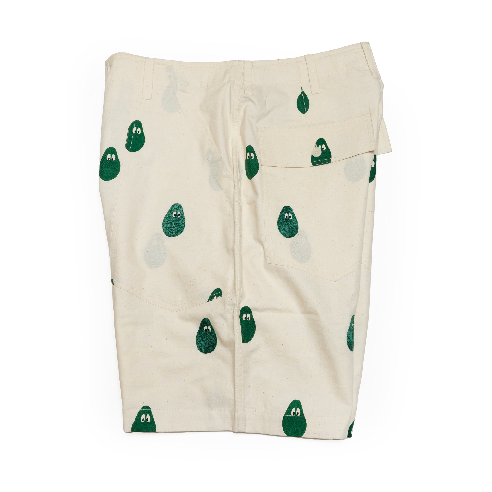 KARDO × MONITALY Fatigue Shorts | アボカド刺繍入り | ルーズフィットのミリタリーショーツ