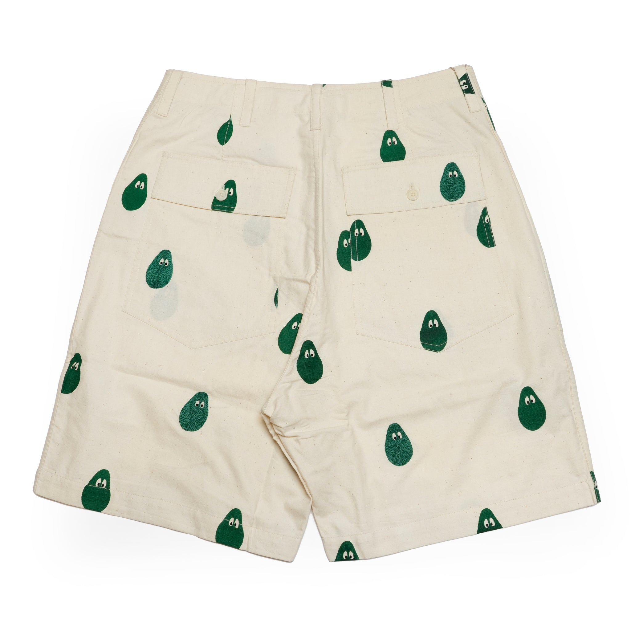 KARDO × MONITALY Fatigue Shorts | アボカド刺繍入り | ルーズフィットのミリタリーショーツ