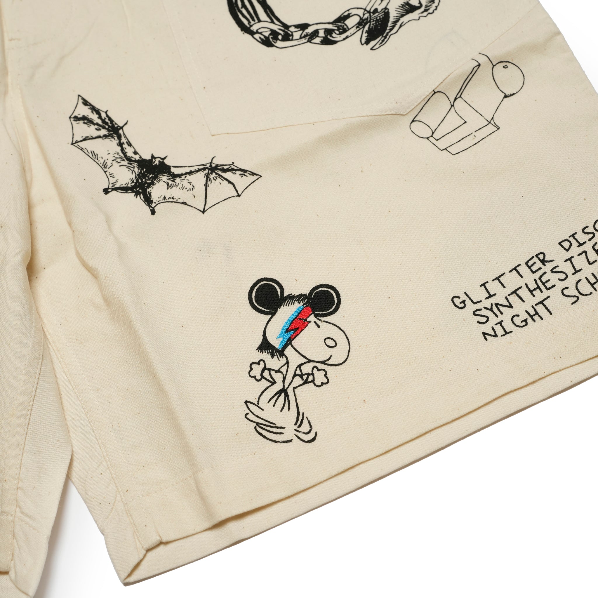 Moniker-5_Jacob Tatoo | Khadi Hand Spun Yarn Handwoven Undyed Fatigue Short | Color:Jacob Tatoo【MONITALY_モニタリー】【KARDO_カルド】