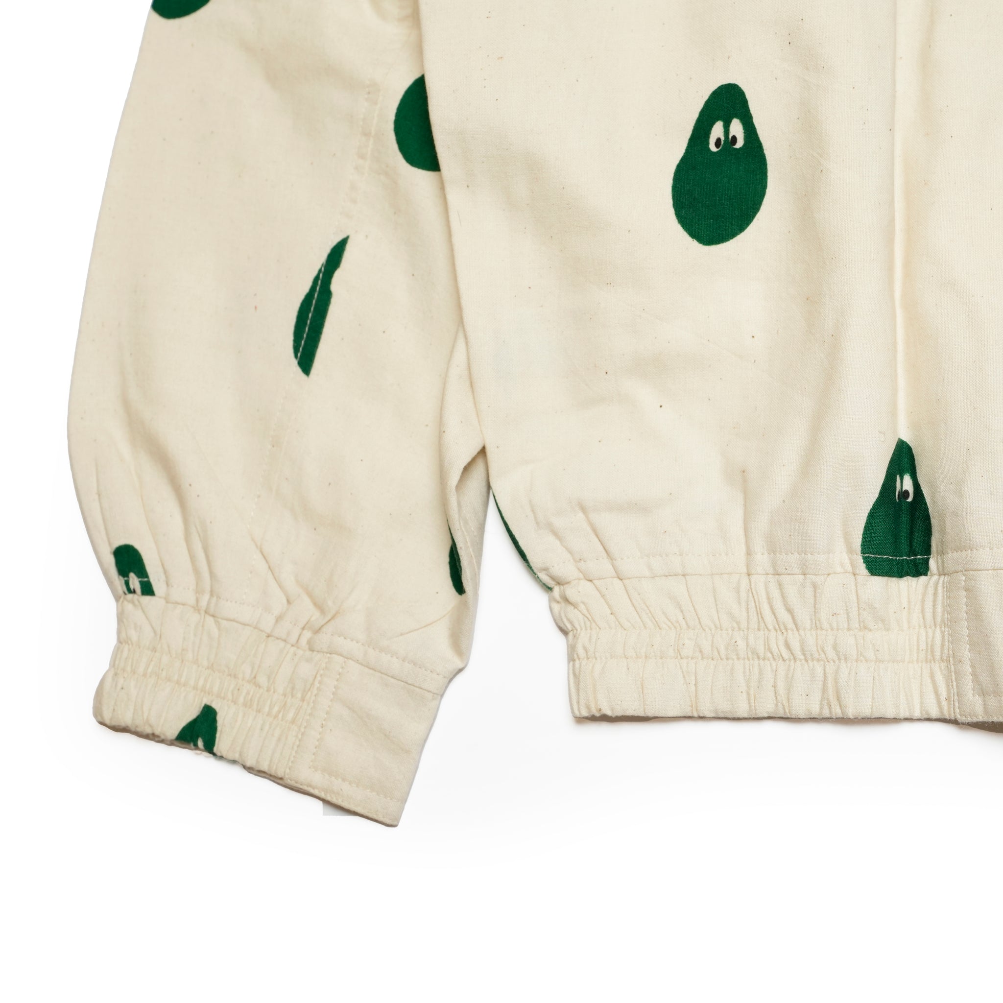 Moniker-4_Avocado | Khadi Hand Spun Yarn Handwoven Undyed Flight Jacke | Color:Avocado【MONITALY_モニタリー】【KARDO_カルド】