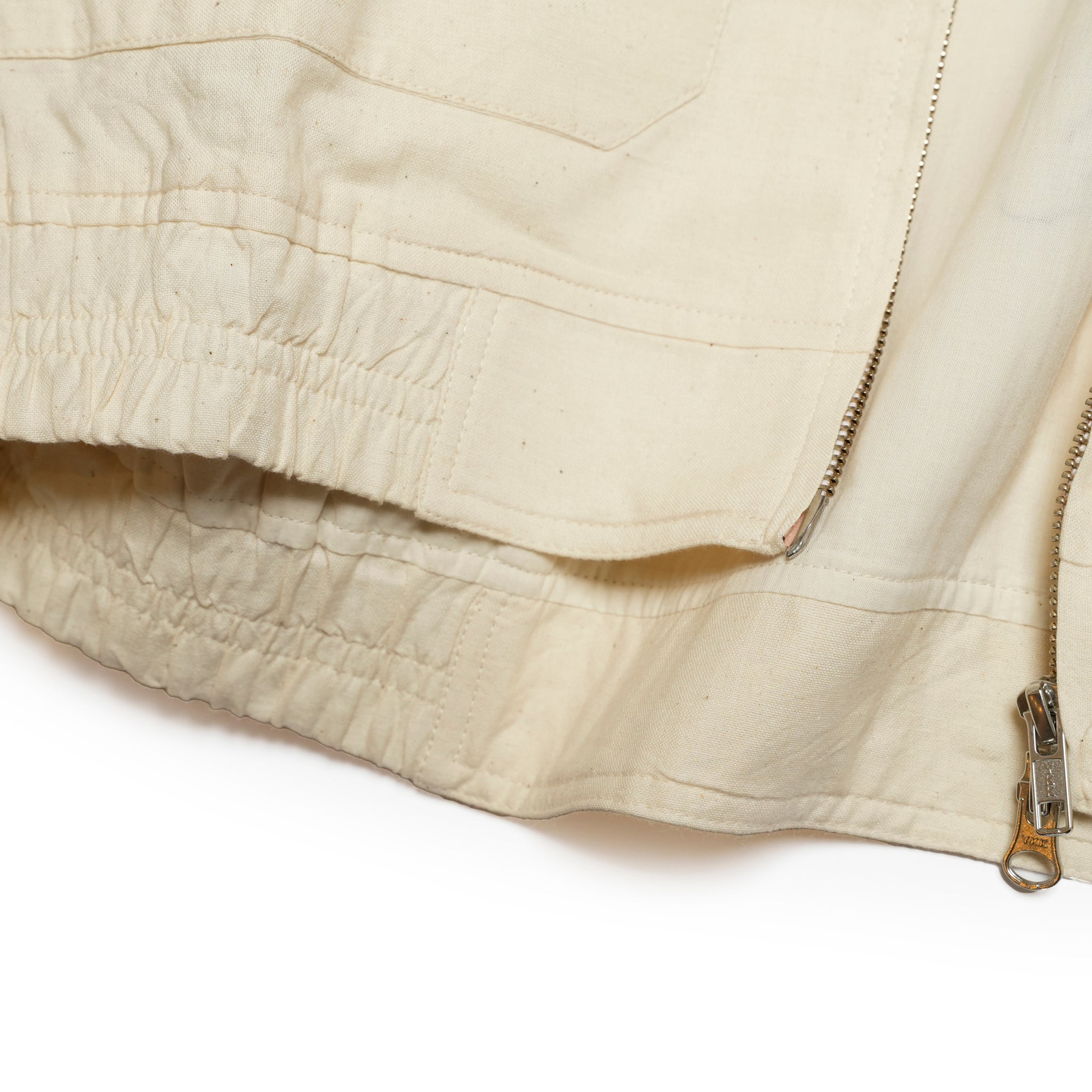 Moniker-3_Jacob Tatoo | Khadi Hand Spun Yarn Handwoven Undyed Flight Jacke | Color:Jacob Tatoo【MONITALY_モニタリー】【KARDO_カルド】