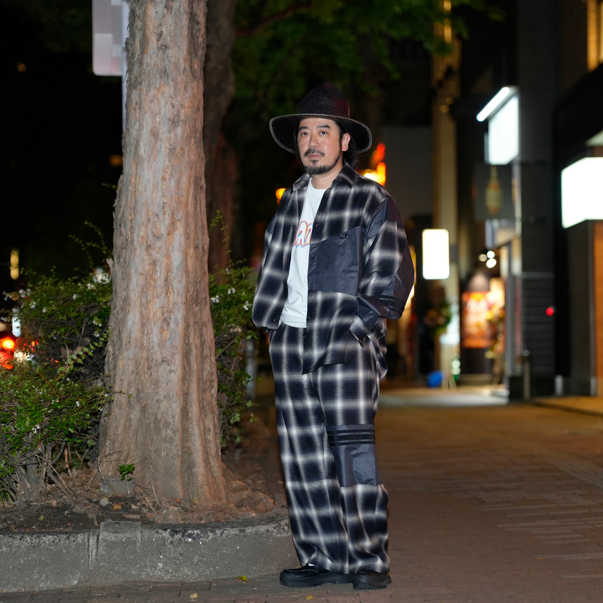 Ombre Check Pants | Color_Blk | No_k-4968_blk【MASTERKEY_マスターキー】【Addiction別注】