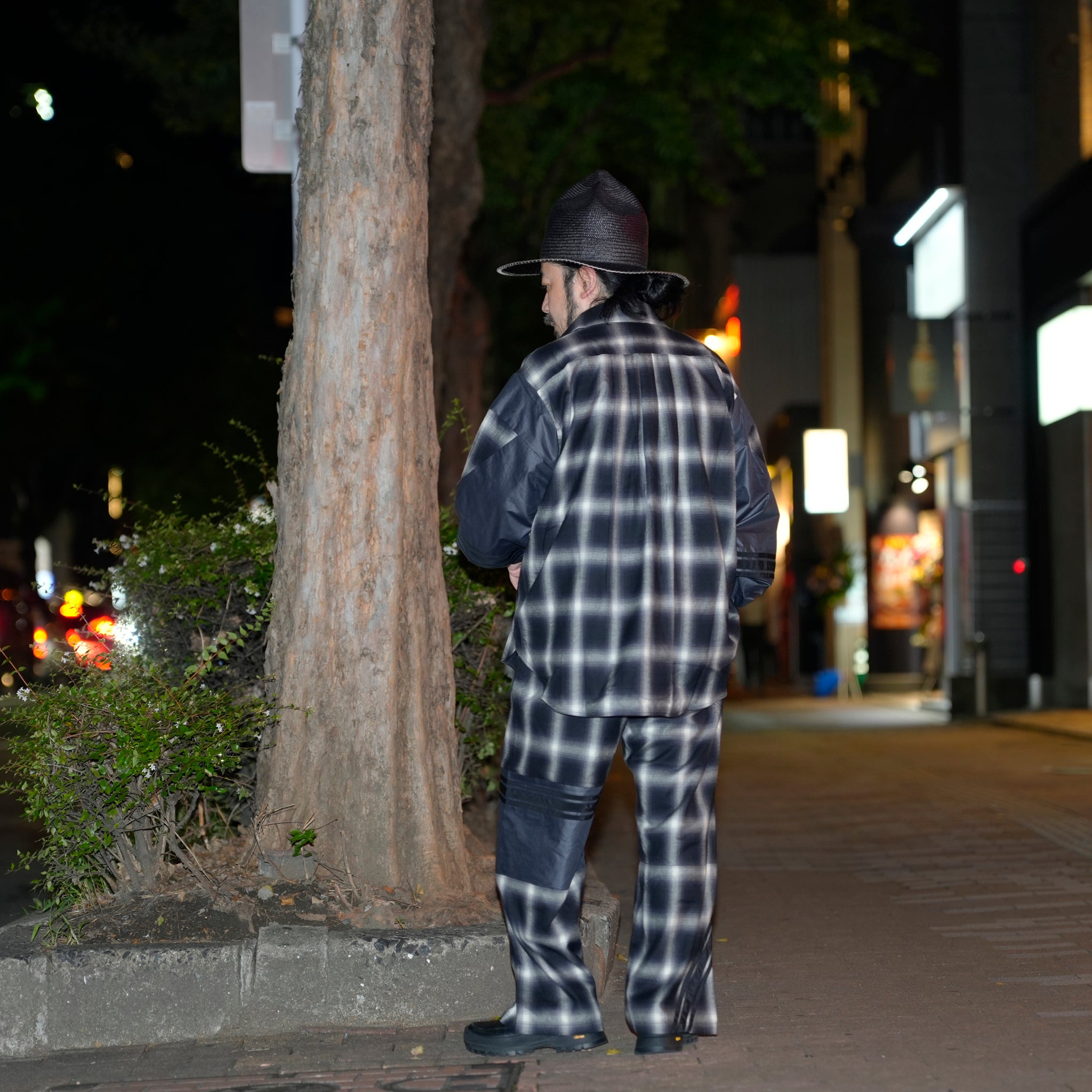 Ombre Check Pants | Color_Blk | No_k-4968_blk【MASTERKEY_マスターキー】【Addiction別注】