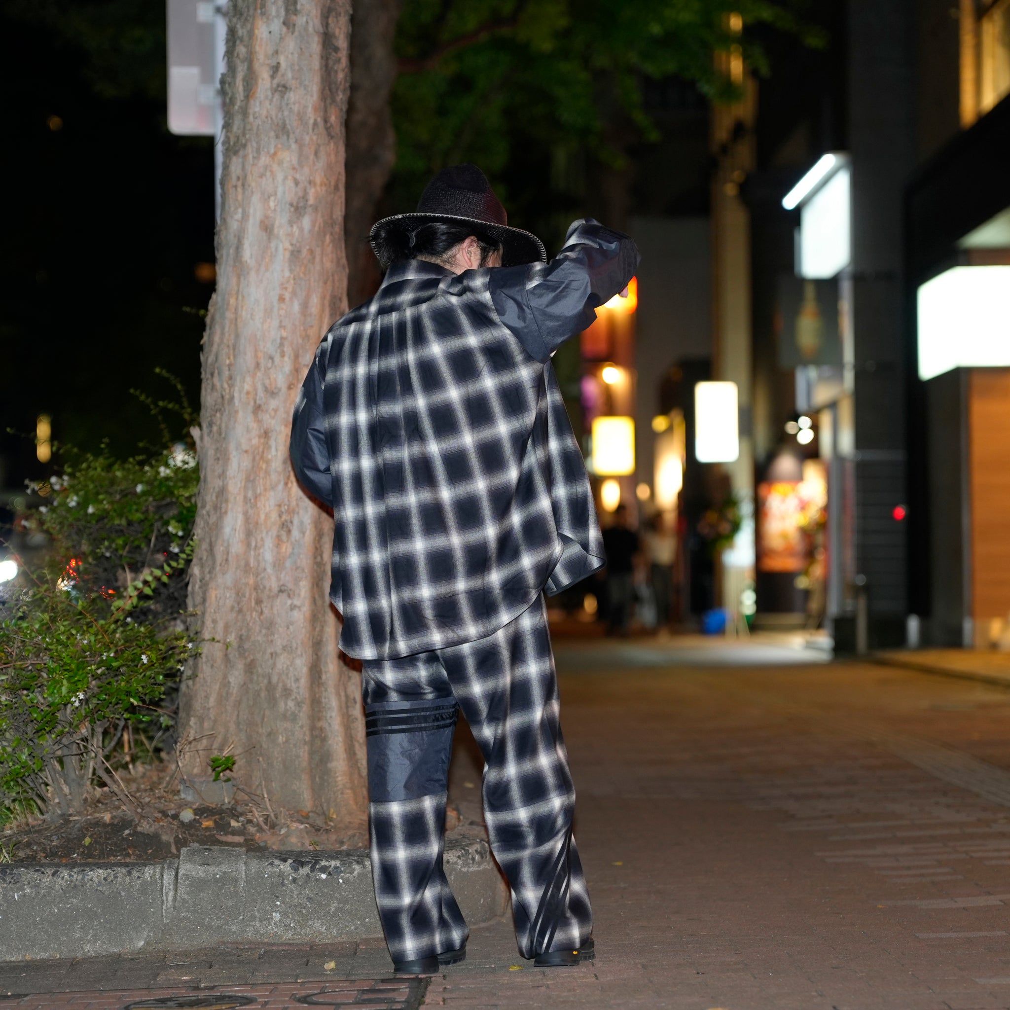 Ombre Check Pants | Color_Blk | No_k-4968_blk【MASTERKEY_マスターキー】【Addiction別注】