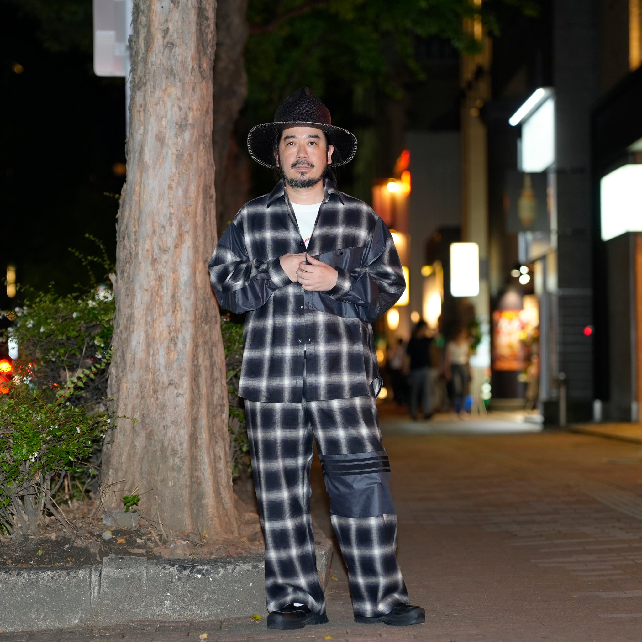 Ombre Check Pants | Color_Blk | No_k-4968_blk【MASTERKEY_マスターキー】【Addiction別注】