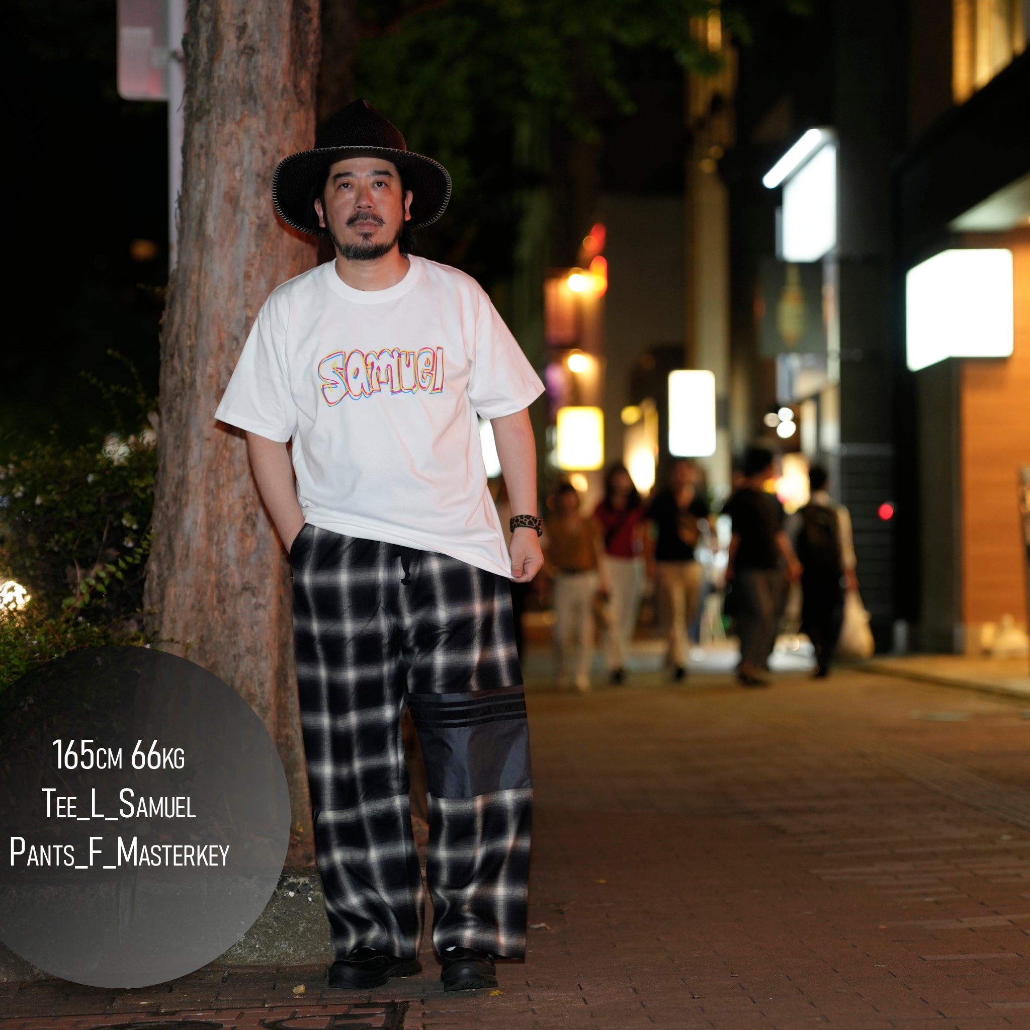 Ombre Check Pants | Color_Blk | No_k-4968_blk【MASTERKEY_マスターキー】【Addiction別注】