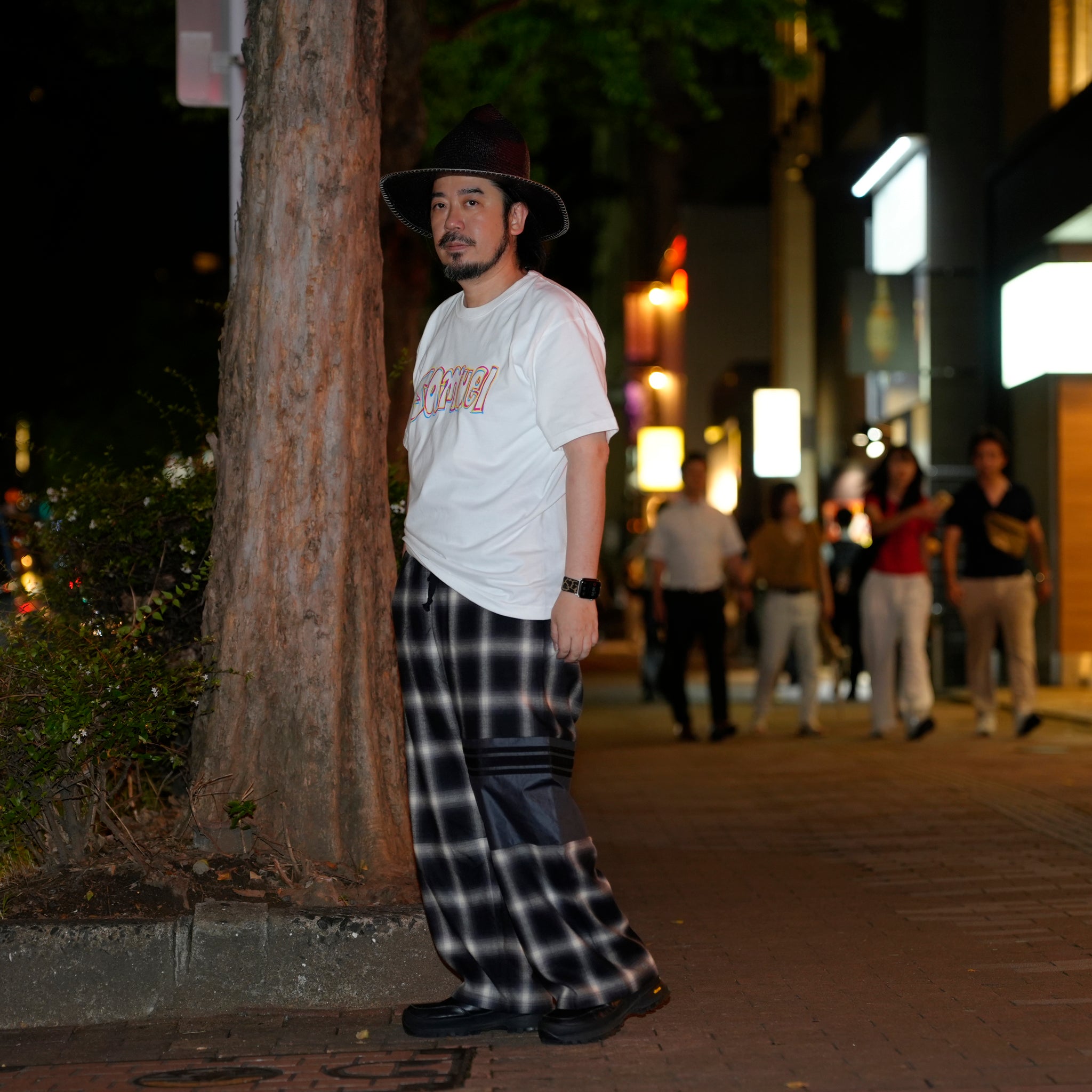Ombre Check Pants | Color_Blk | No_k-4968_blk【MASTERKEY_マスターキー】【Addiction別注】
