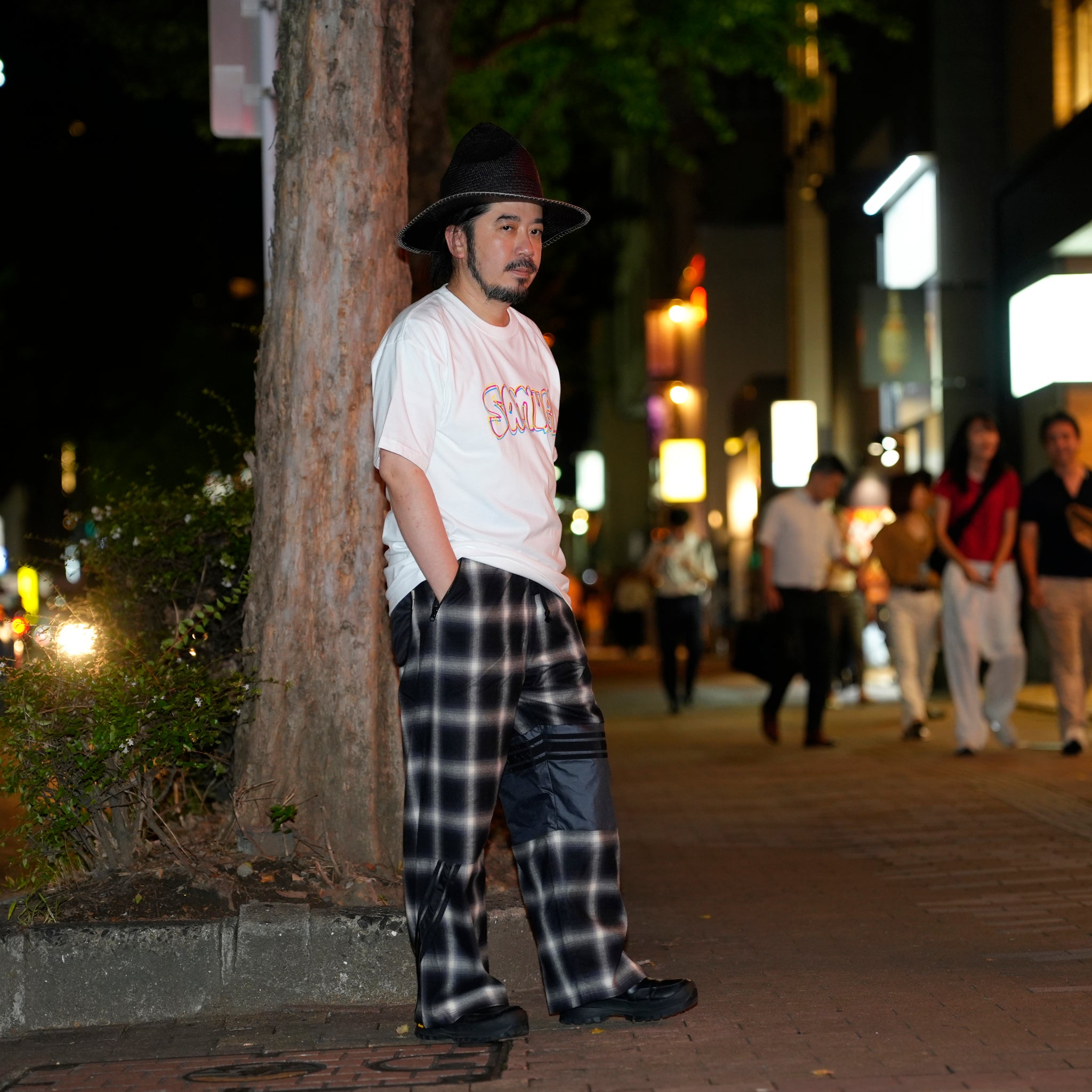 Ombre Check Pants | Color_Blk | No_k-4968_blk【MASTERKEY_マスターキー】【Addiction別注】