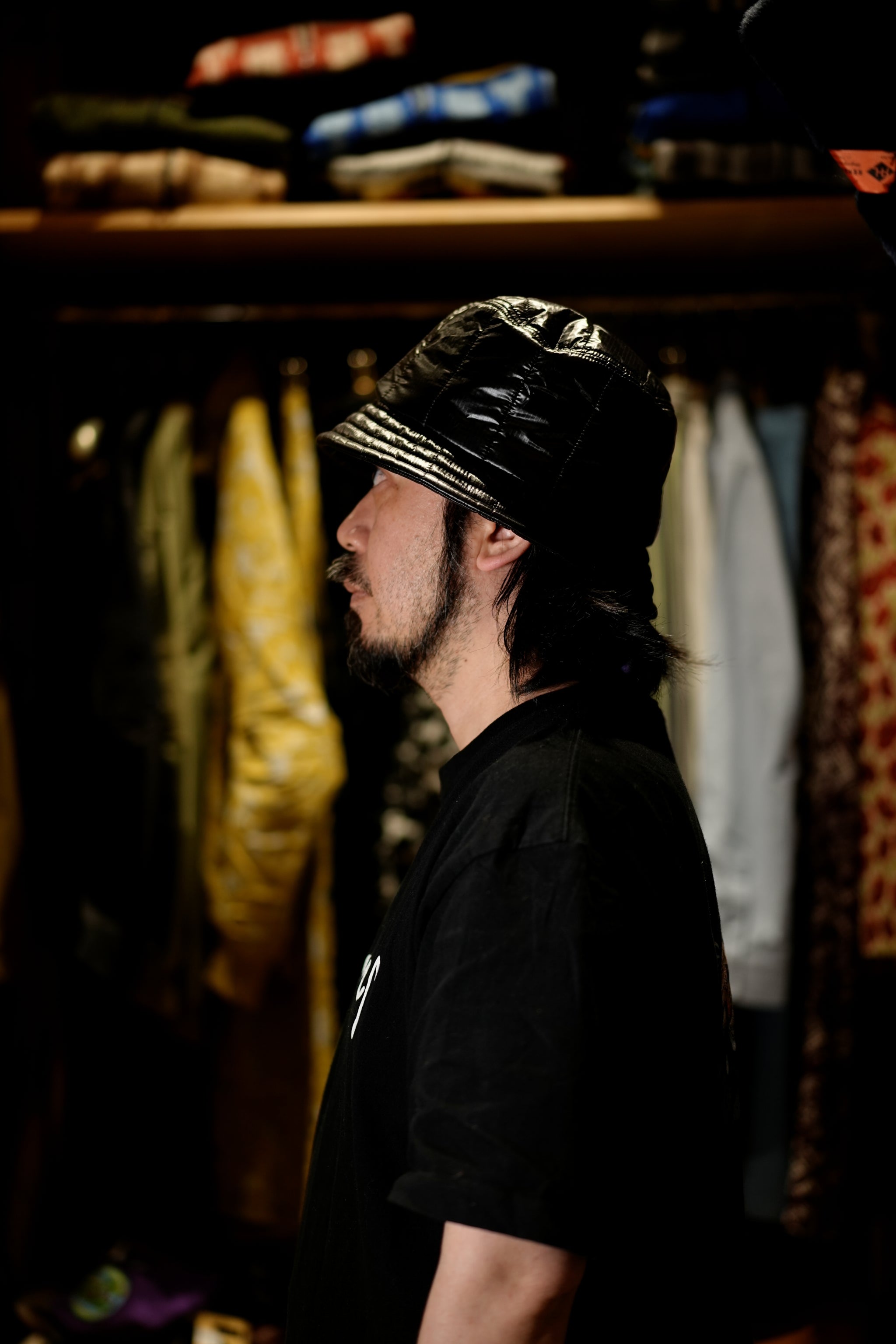 VOO-1156 | QUILT HAT | Color:Black【VOO_ヴォー】【ネコポス選択可能】