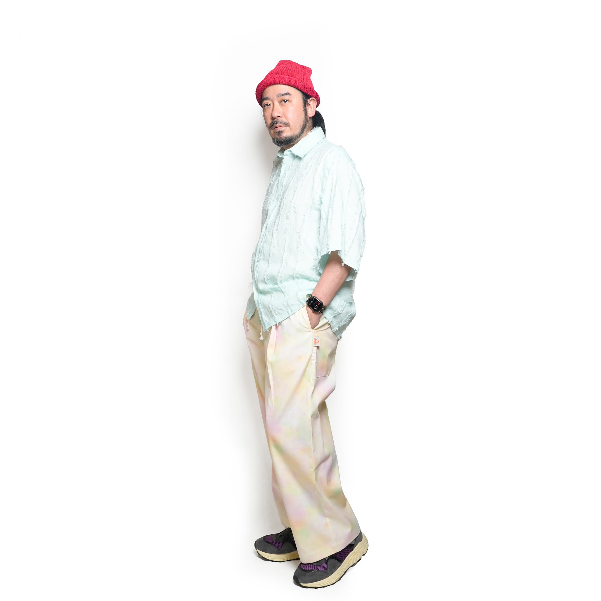 Davy Frayed Boxy Shirt | Color_Green | No_32SM01BLM166GRN_GREEN【SISTER JANE_シスタージェーン】