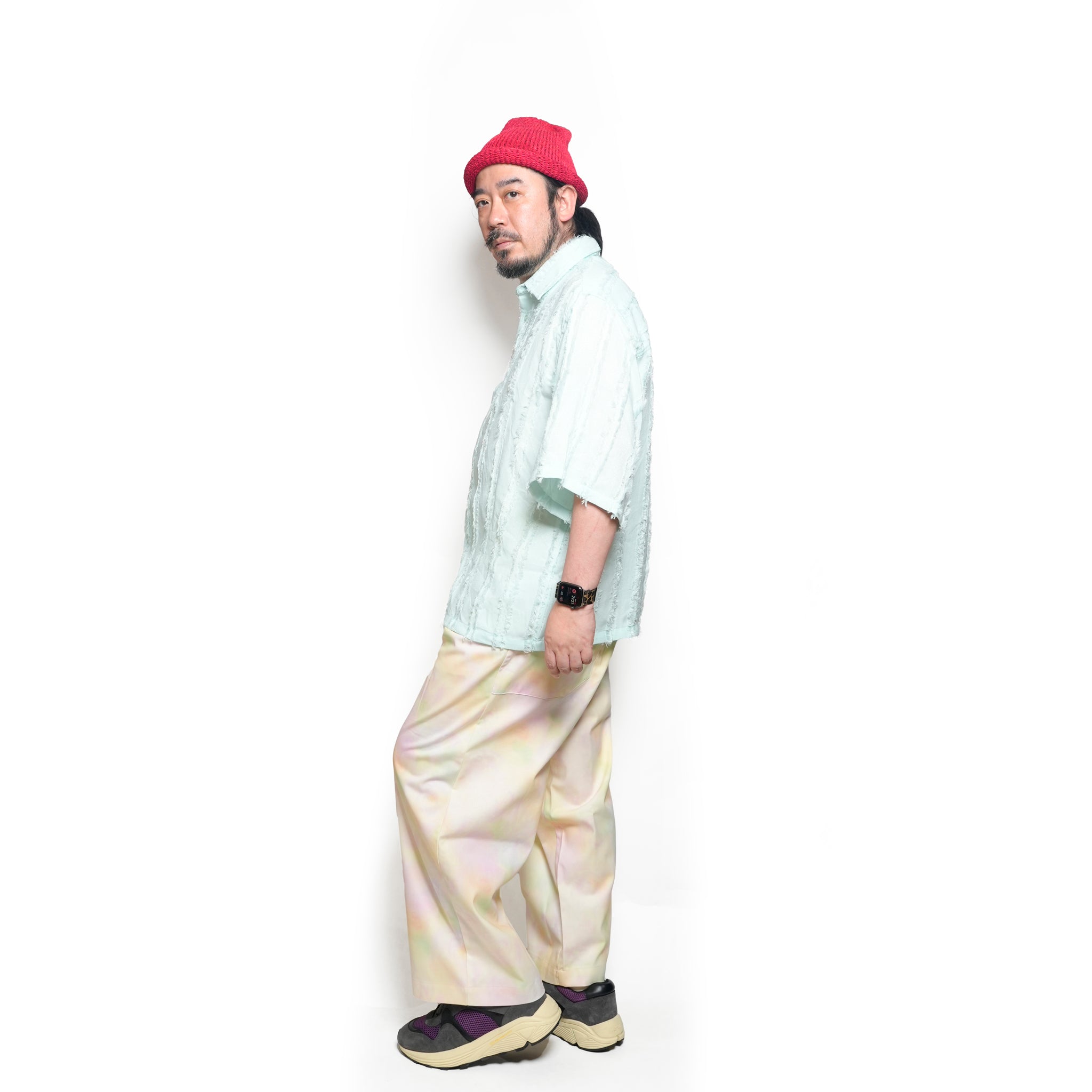 Davy Frayed Boxy Shirt | Color_Green | No_32SM01BLM166GRN_GREEN【SISTER JANE_シスタージェーン】