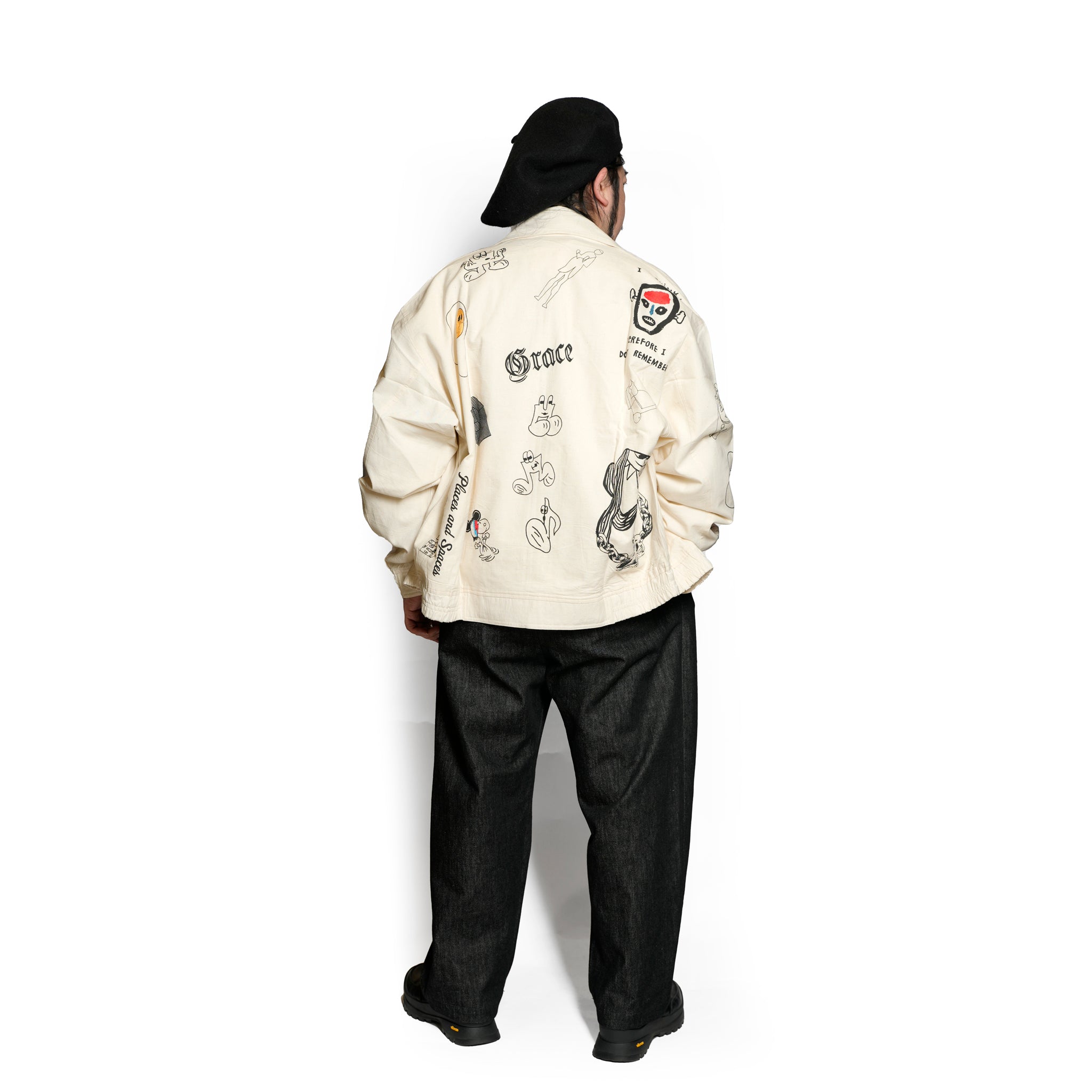 Moniker-3_Jacob Tatoo | Khadi Hand Spun Yarn Handwoven Undyed Flight Jacke | Color:Jacob Tatoo【MONITALY_モニタリー】【KARDO_カルド】