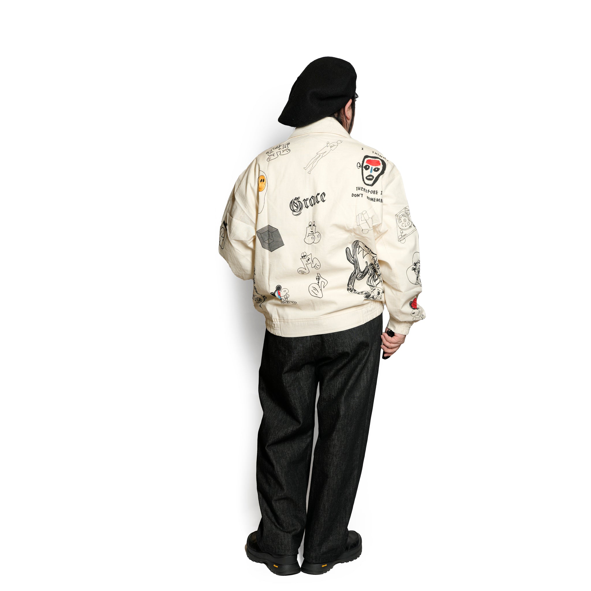 Moniker-3_Jacob Tatoo | Khadi Hand Spun Yarn Handwoven Undyed Flight Jacke | Color:Jacob Tatoo【MONITALY_モニタリー】【KARDO_カルド】