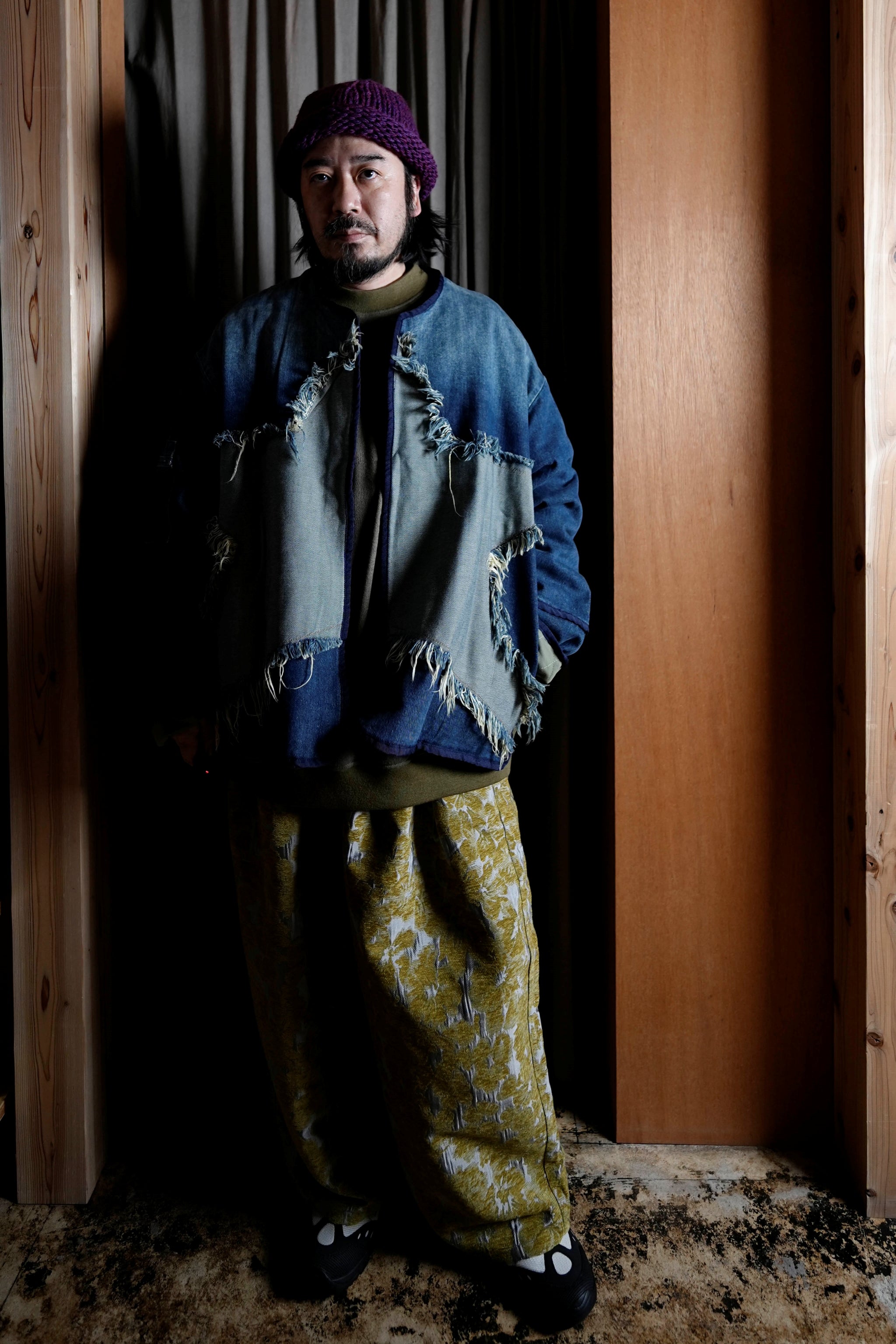 26513_MEMPHIS STAR | MEMPHIS LIGHT STAR DENIM WADDED JACKET | Color:MEMPHIS STAR【ONE TEASPOON_ワンティースプーン】【archive】