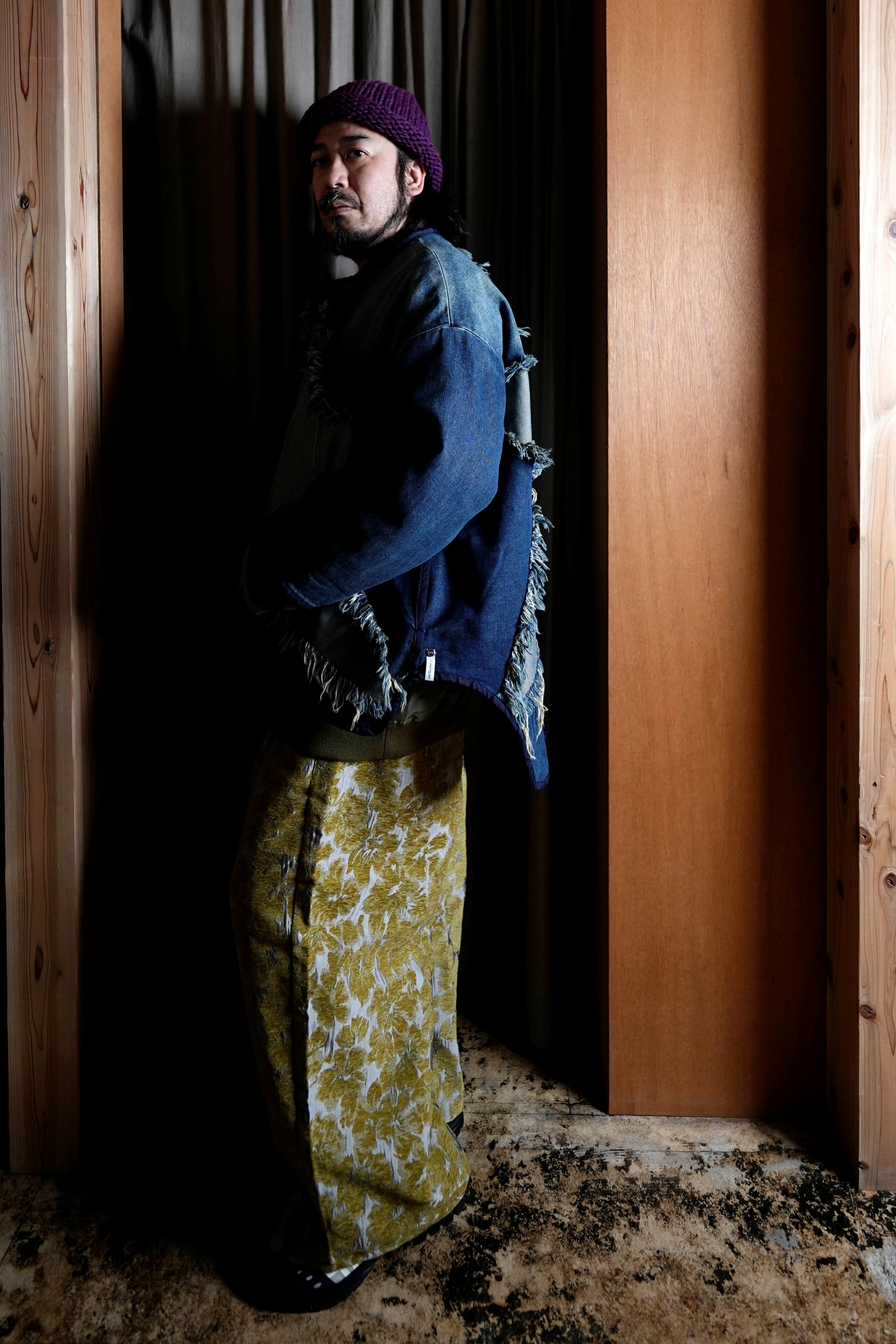 26513_MEMPHIS STAR | MEMPHIS LIGHT STAR DENIM WADDED JACKET | Color:MEMPHIS STAR【ONE TEASPOON_ワンティースプーン】【archive】
