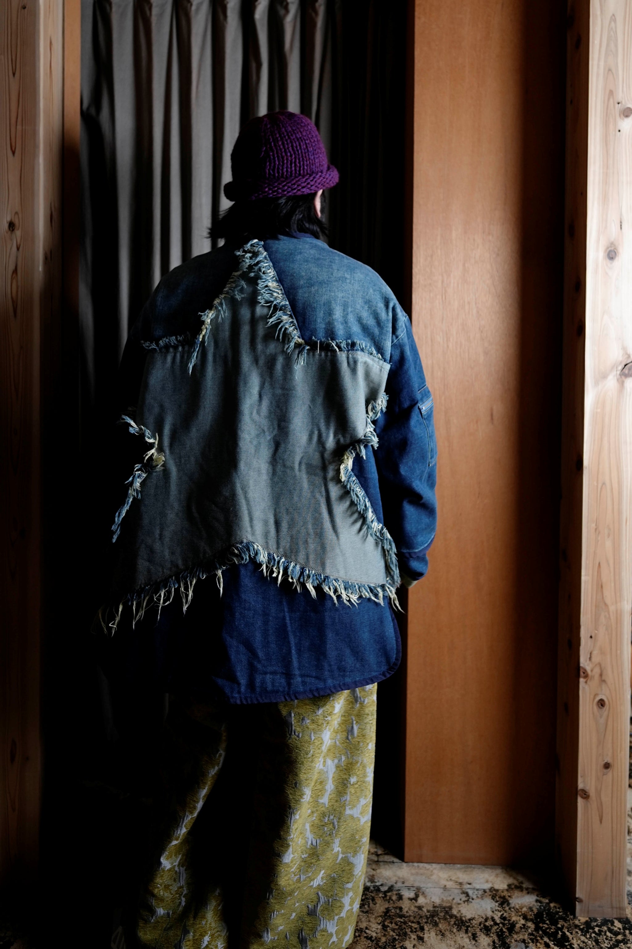 26513_MEMPHIS STAR | MEMPHIS LIGHT STAR DENIM WADDED JACKET | Color:MEMPHIS STAR【ONE TEASPOON_ワンティースプーン】【archive】