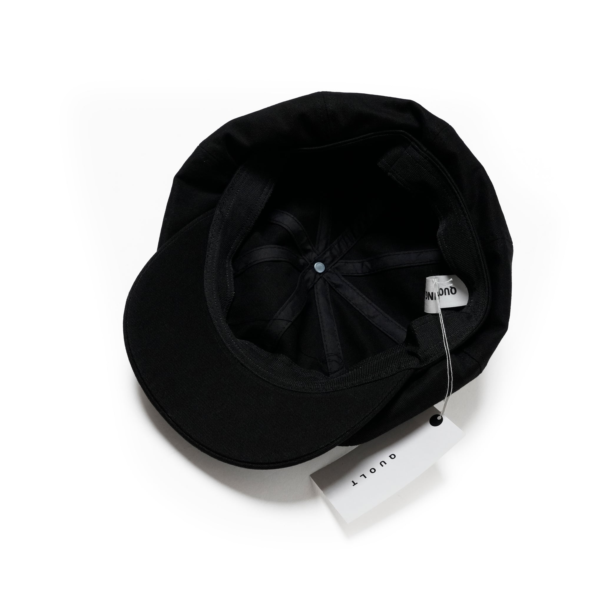 901T-1864 | Name: TWILL CASQUETTE | Color:Gray/Black【QUOLT_クオルト】【ネコポス選択可能】