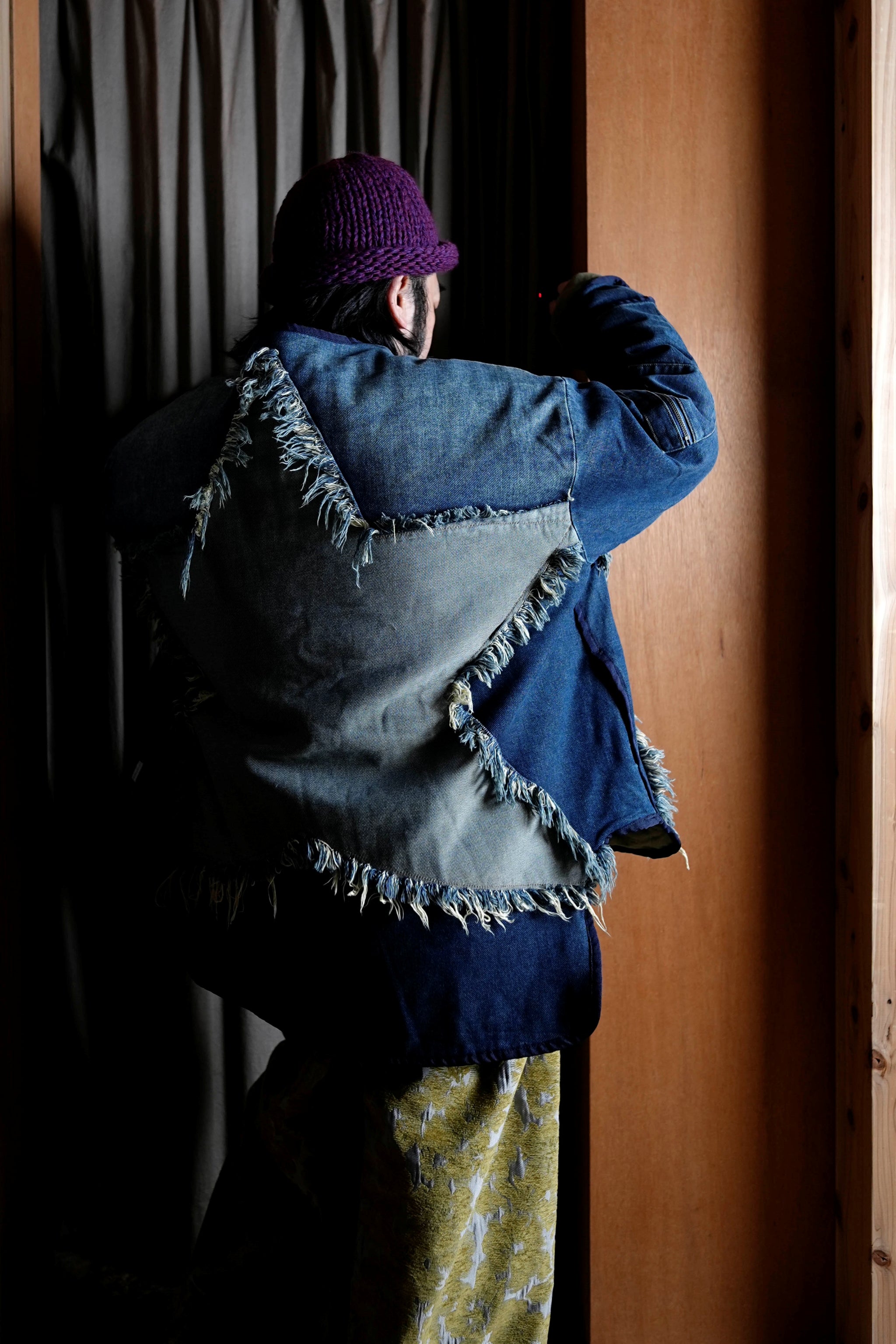 26513_MEMPHIS STAR | MEMPHIS LIGHT STAR DENIM WADDED JACKET | Color:MEMPHIS STAR【ONE TEASPOON_ワンティースプーン】【archive】