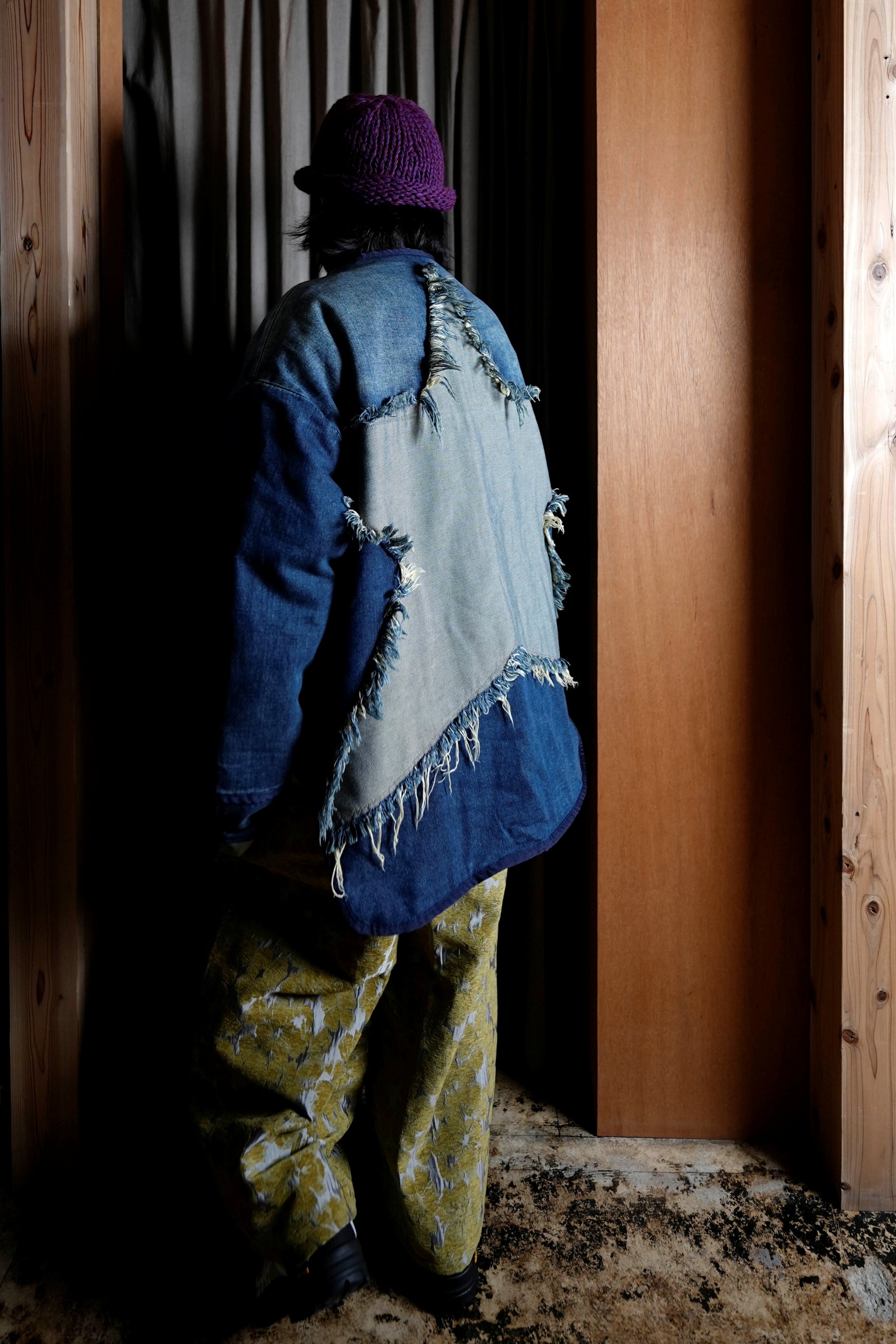 26513_MEMPHIS STAR | MEMPHIS LIGHT STAR DENIM WADDED JACKET | Color:MEMPHIS STAR【ONE TEASPOON_ワンティースプーン】【archive】