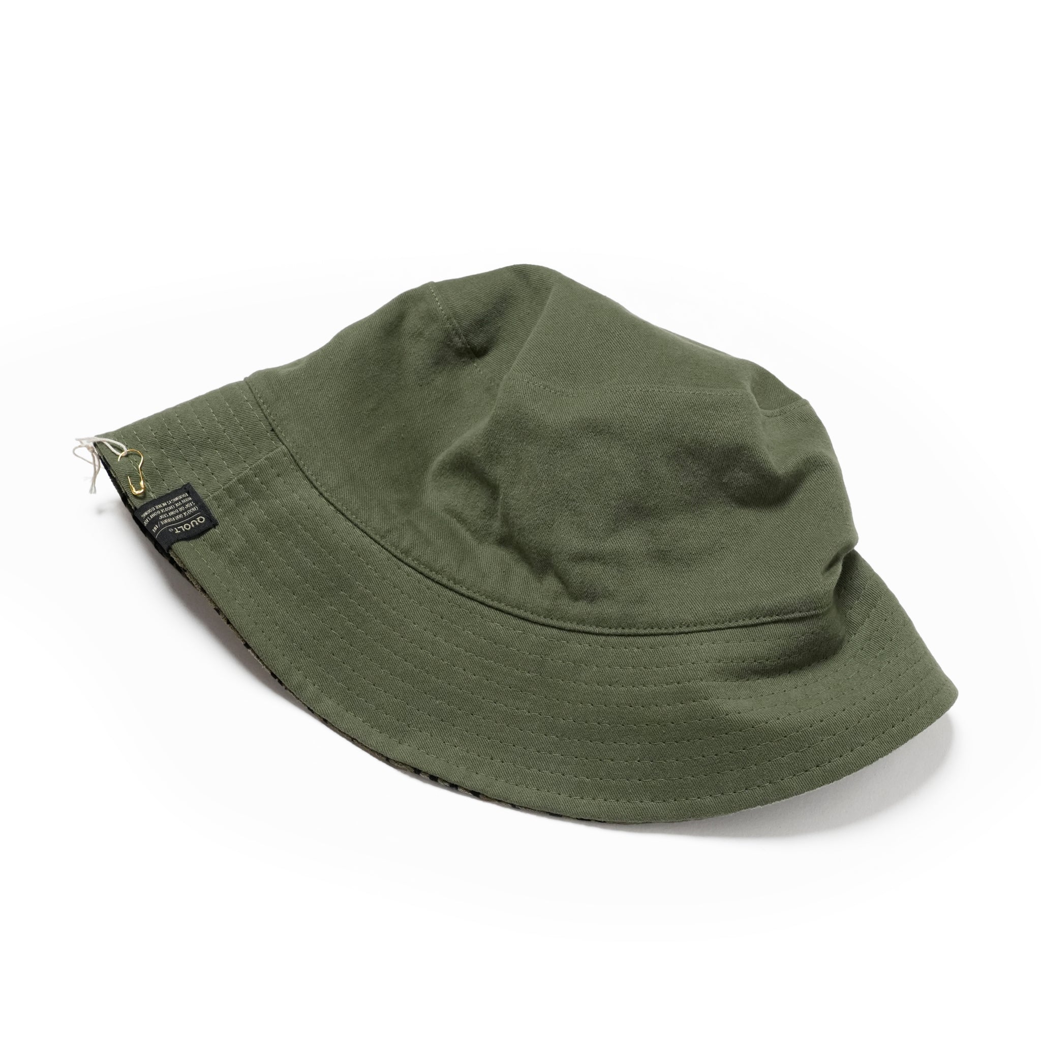 901T-1872 | Name: LEOPARD-REV HAT | Color:Khaki/Navy【QUOLT_クオルト】【ネコポス選択可能】